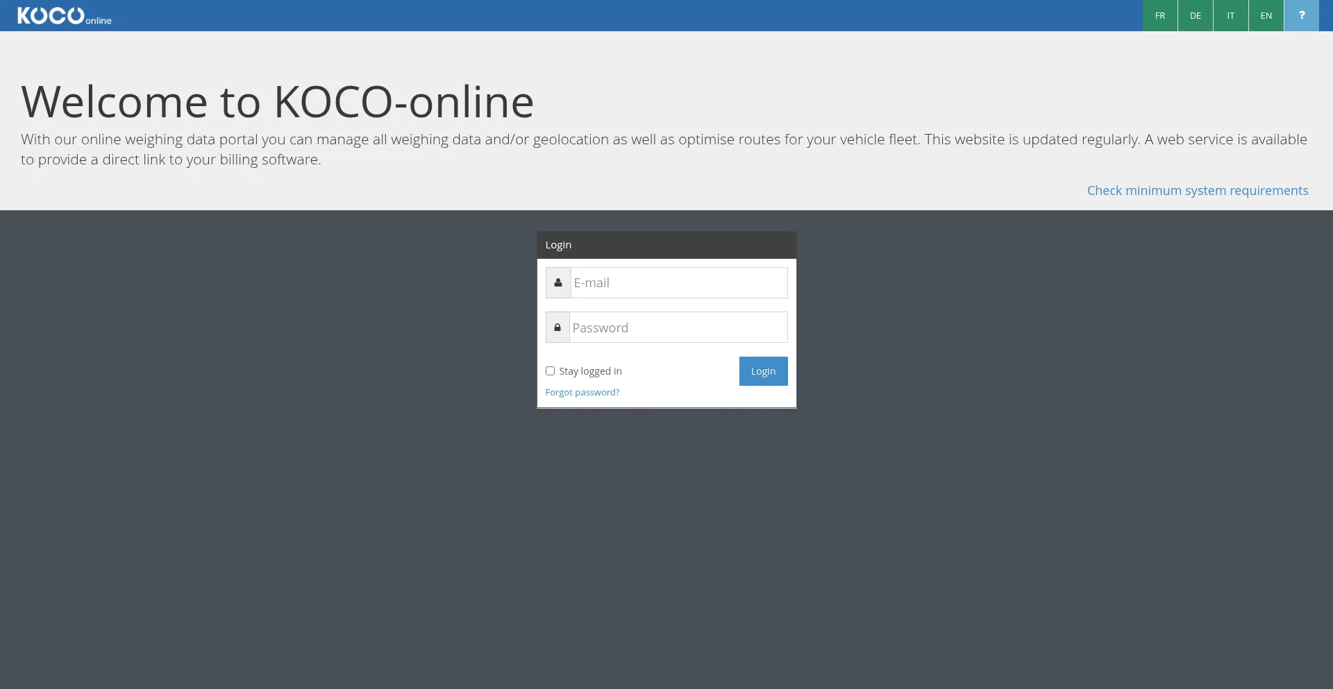 Website screenshot of Koco.online
