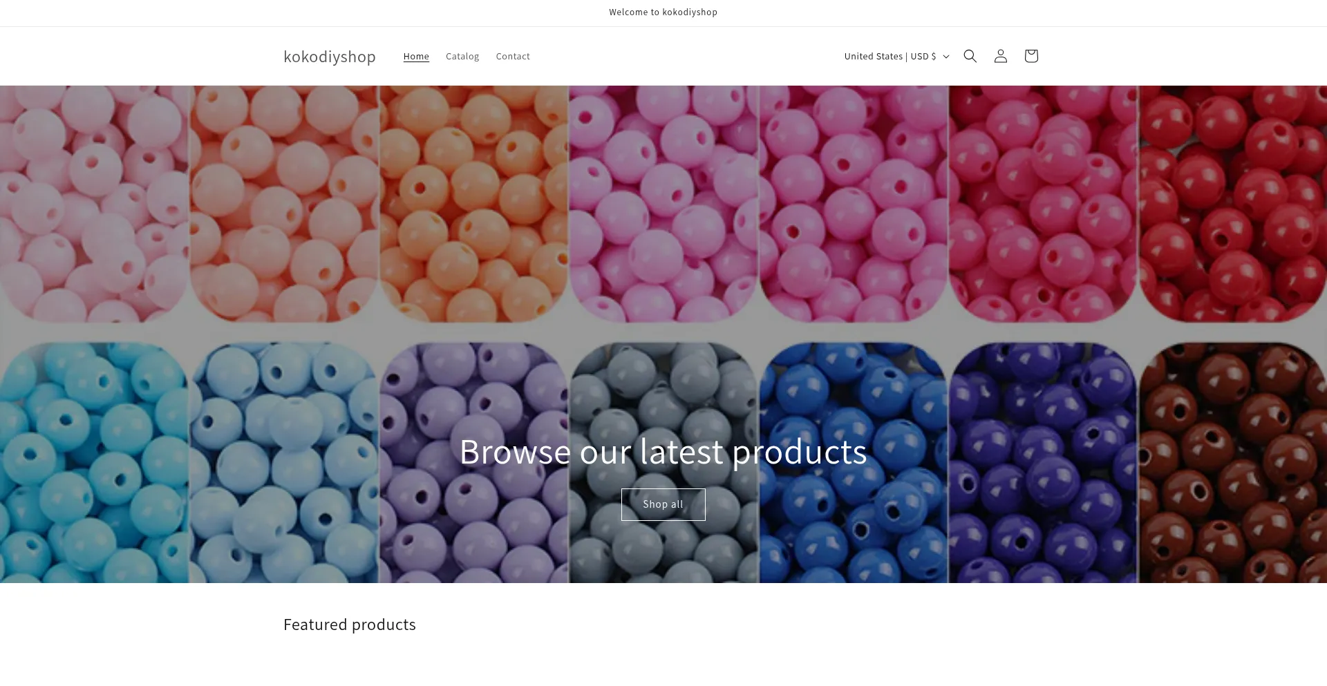 Website screenshot of Kokodiyshop.com