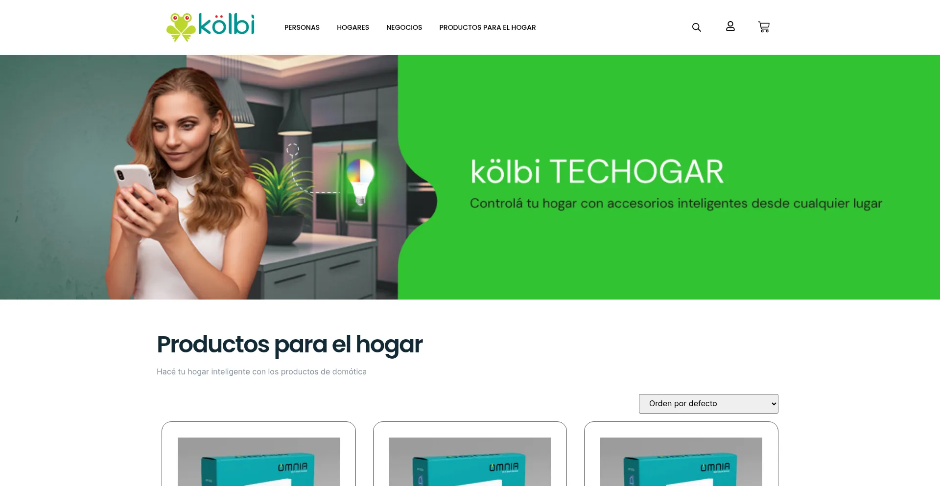 Website screenshot of Kolbitechogar.com