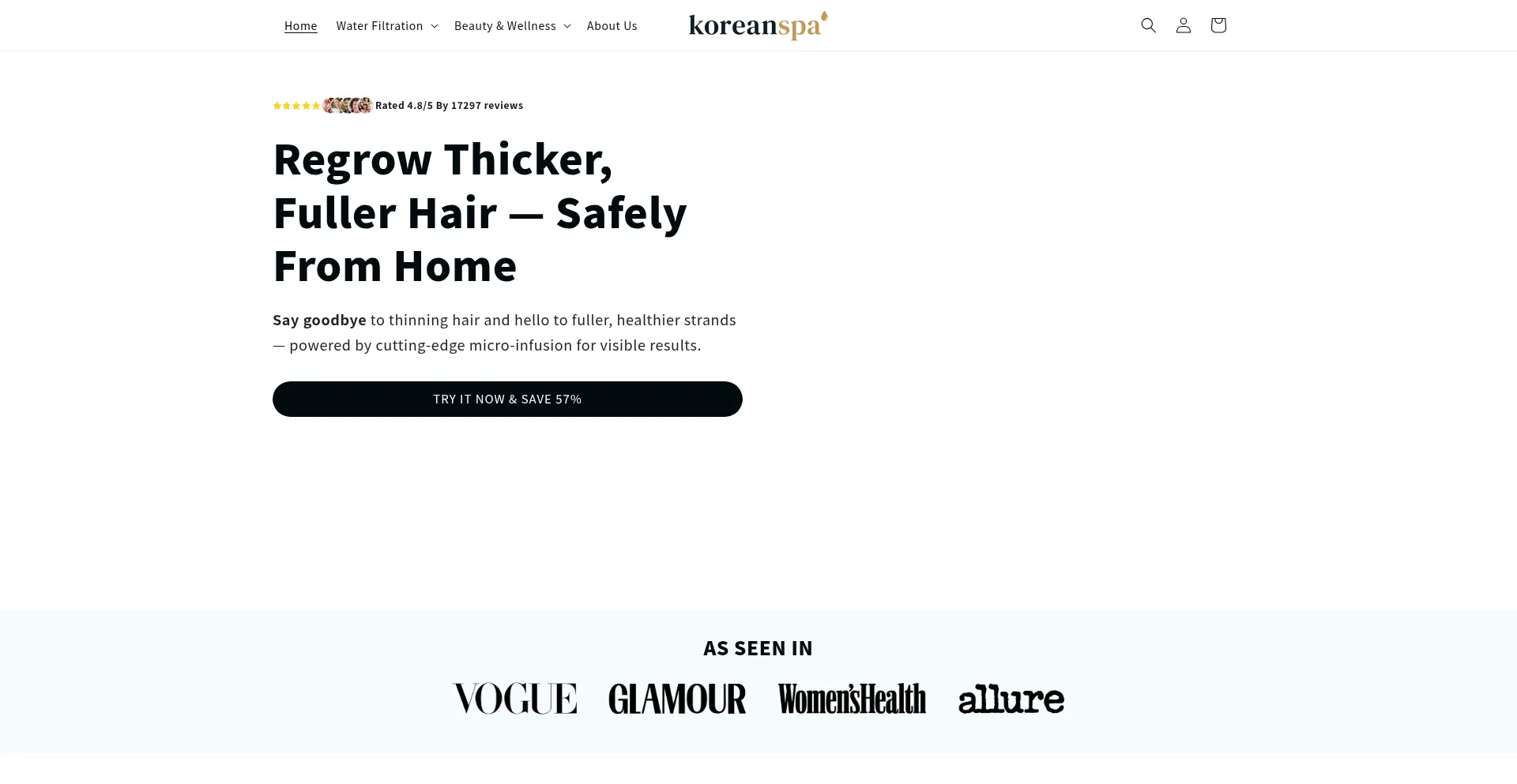 Koreanspa.co Screenshot