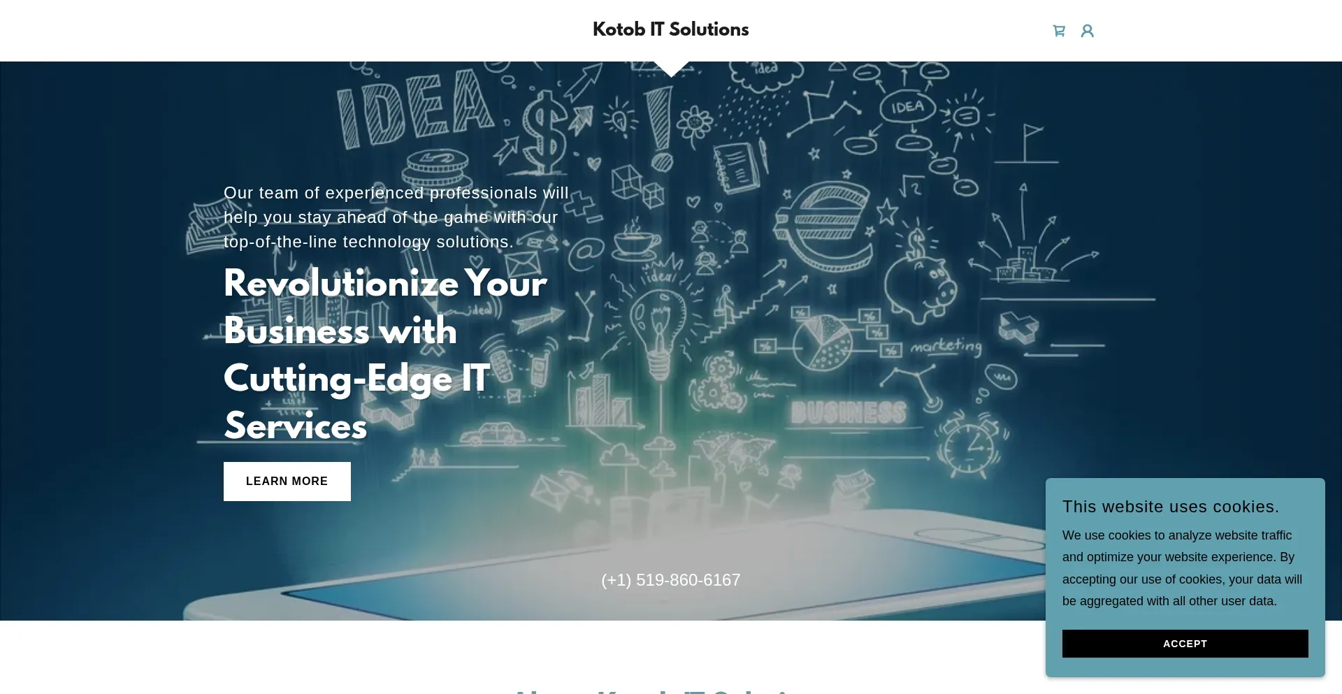 Website screenshot of Kotobitsolutions.com