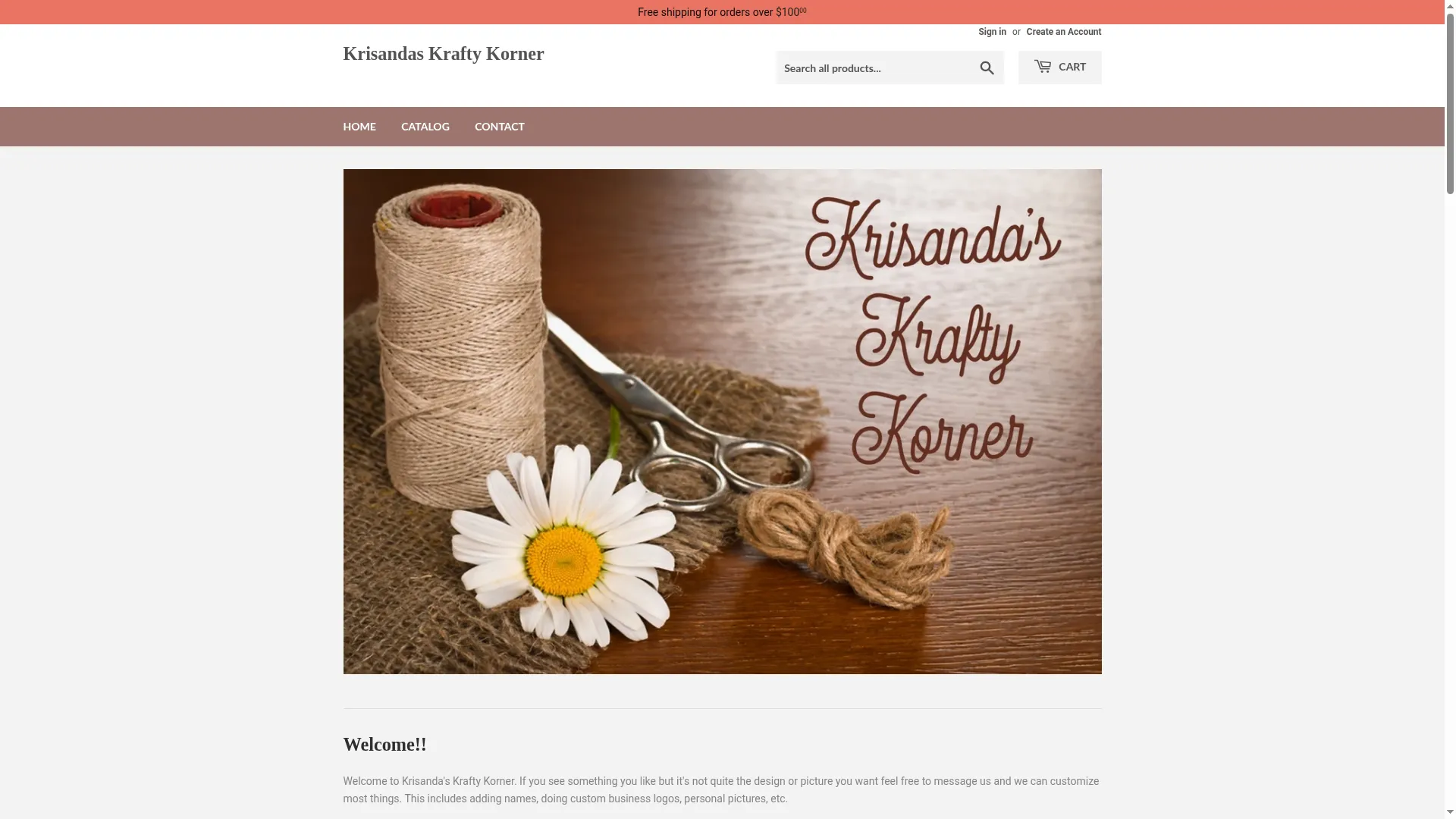 Krisandaskraftykorner.com