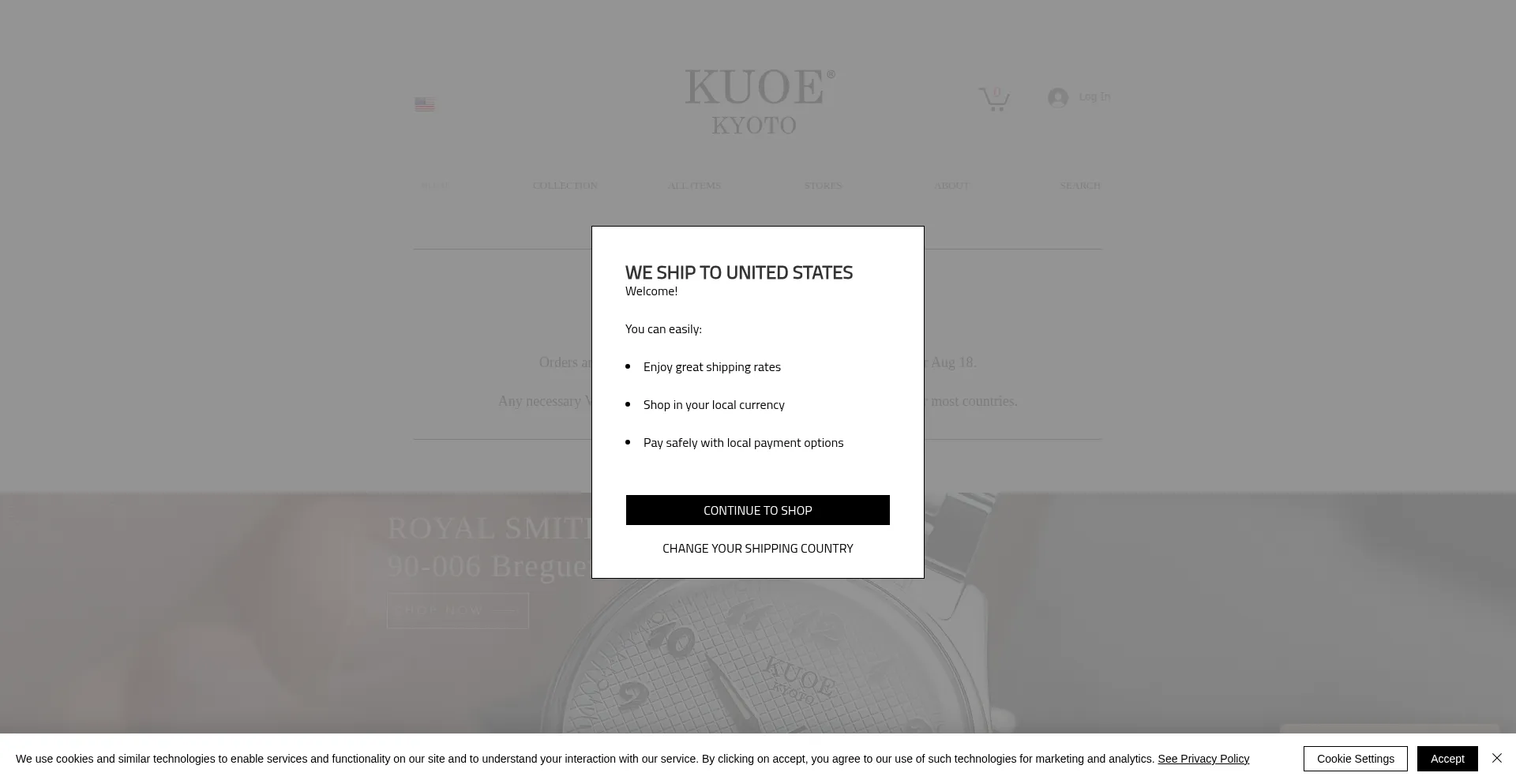 Website screenshot of Kuoe-en.com