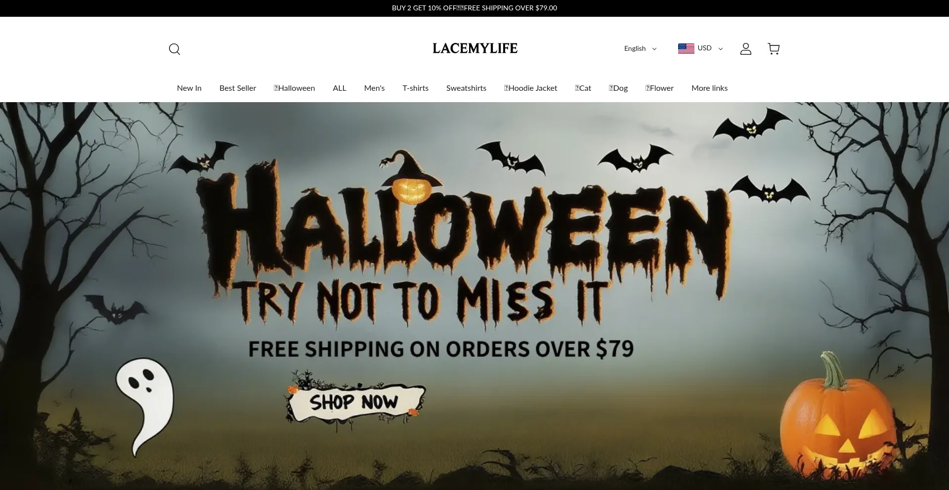 Website screenshot of Lacemylife.com