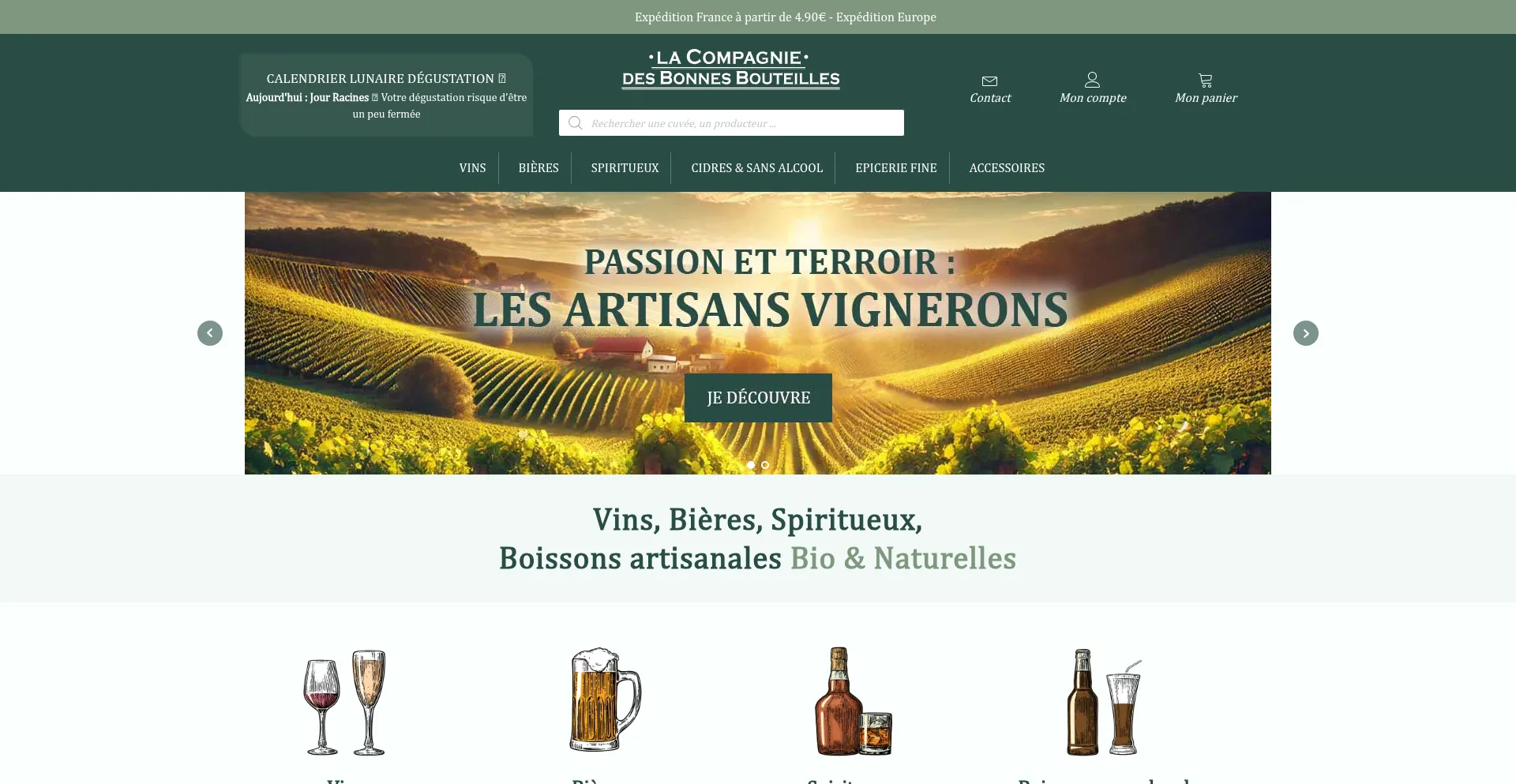 Lacompagniedesbonnesbouteilles.fr