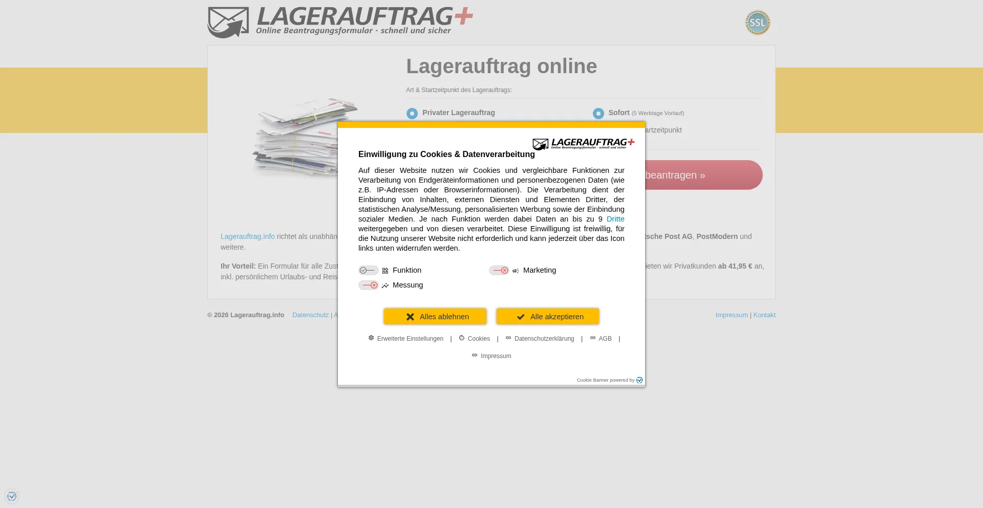 Lagerauftrag.info