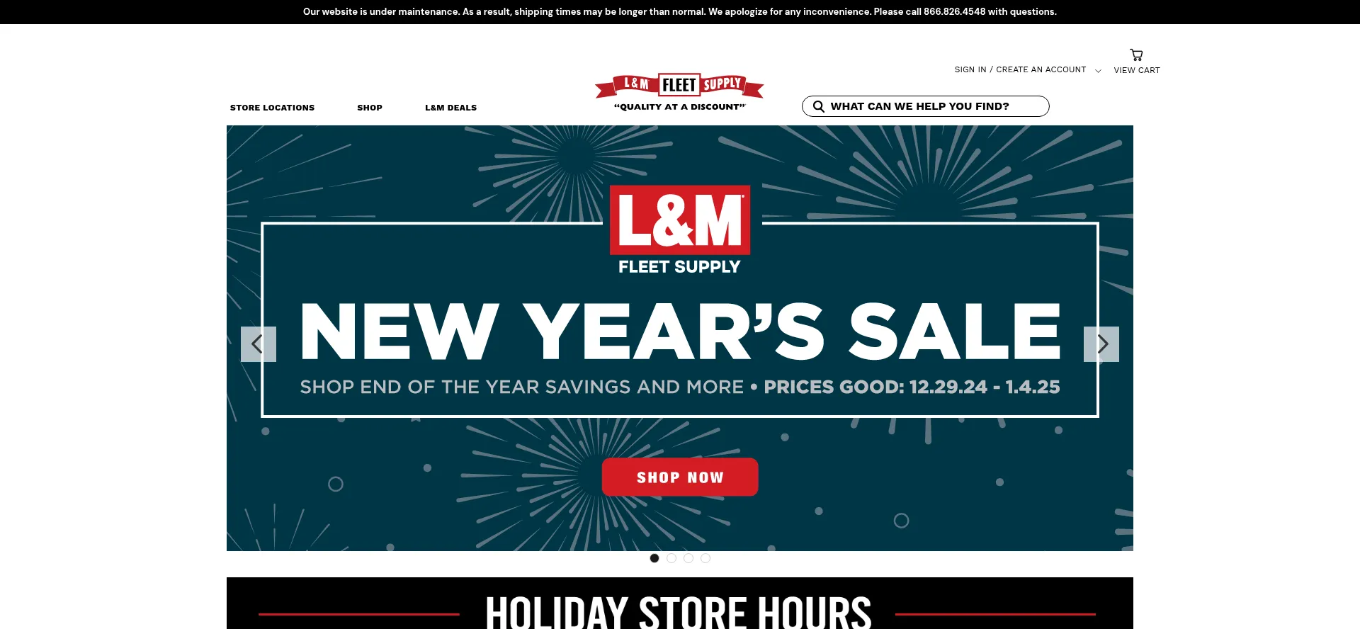 Website screenshot of Landmsupply.com