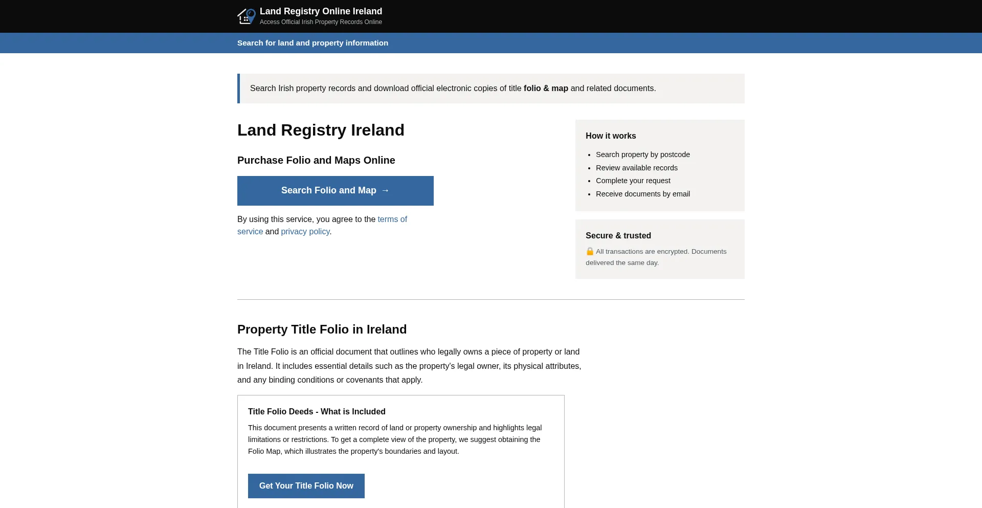 Landregistryonline.ie