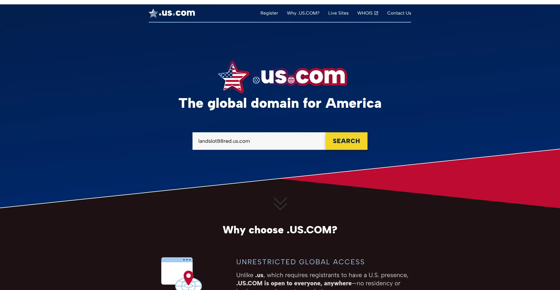 Landslot88red.us.com Screenshot