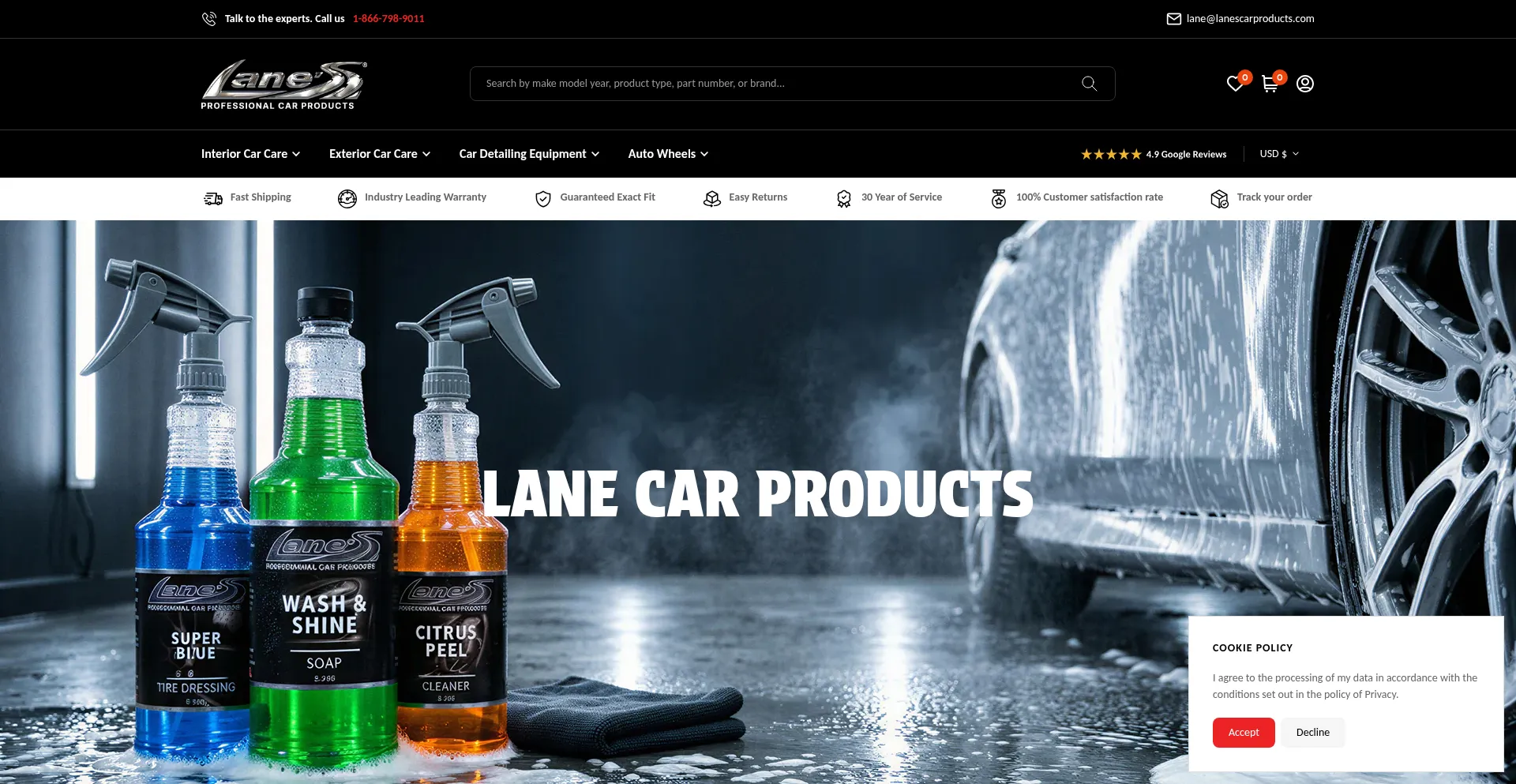 Lanescarproducts.com