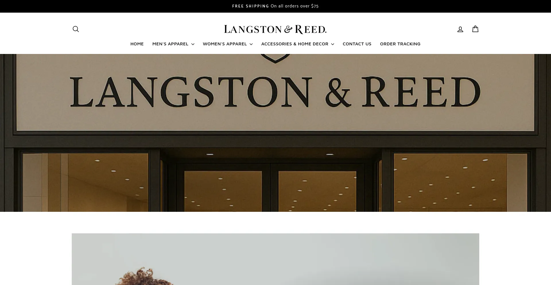 Website screenshot of Langstonreed.com