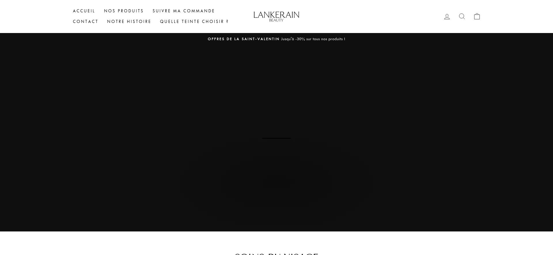 Website screenshot of Lankerain-beauty.com