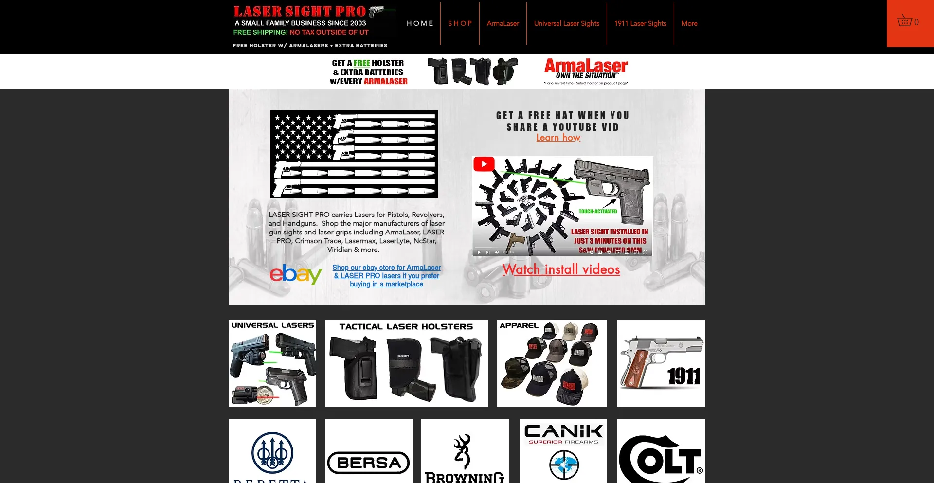 Website screenshot of Lasersightpro.com