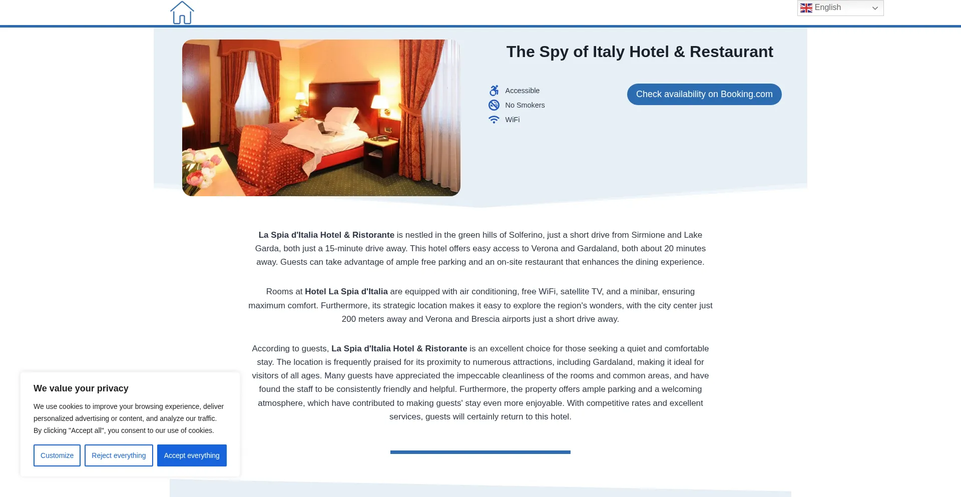 Laspiaditaliahotelandristorante.top é Seguro e Confiável?