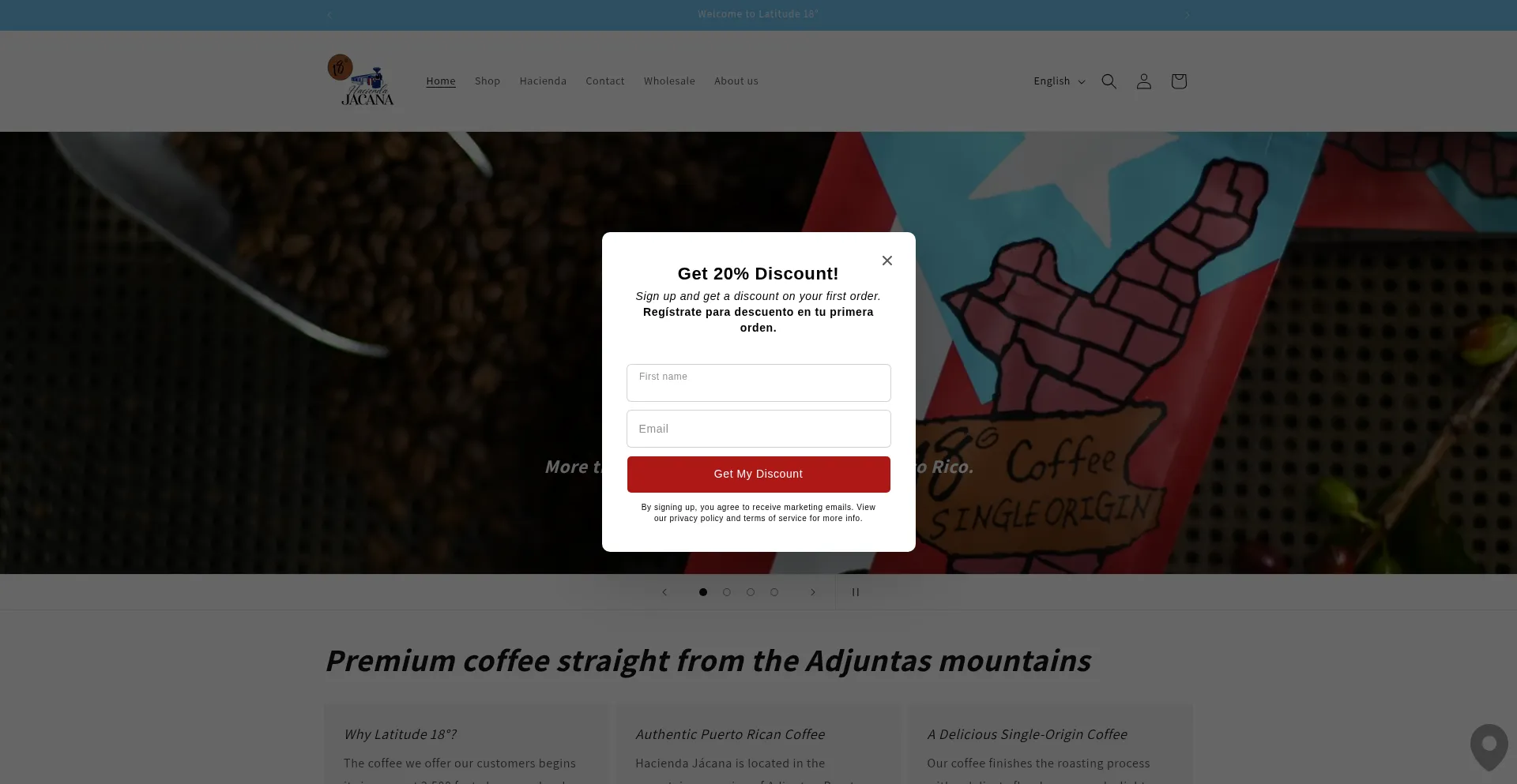 Latitude18coffee.com
