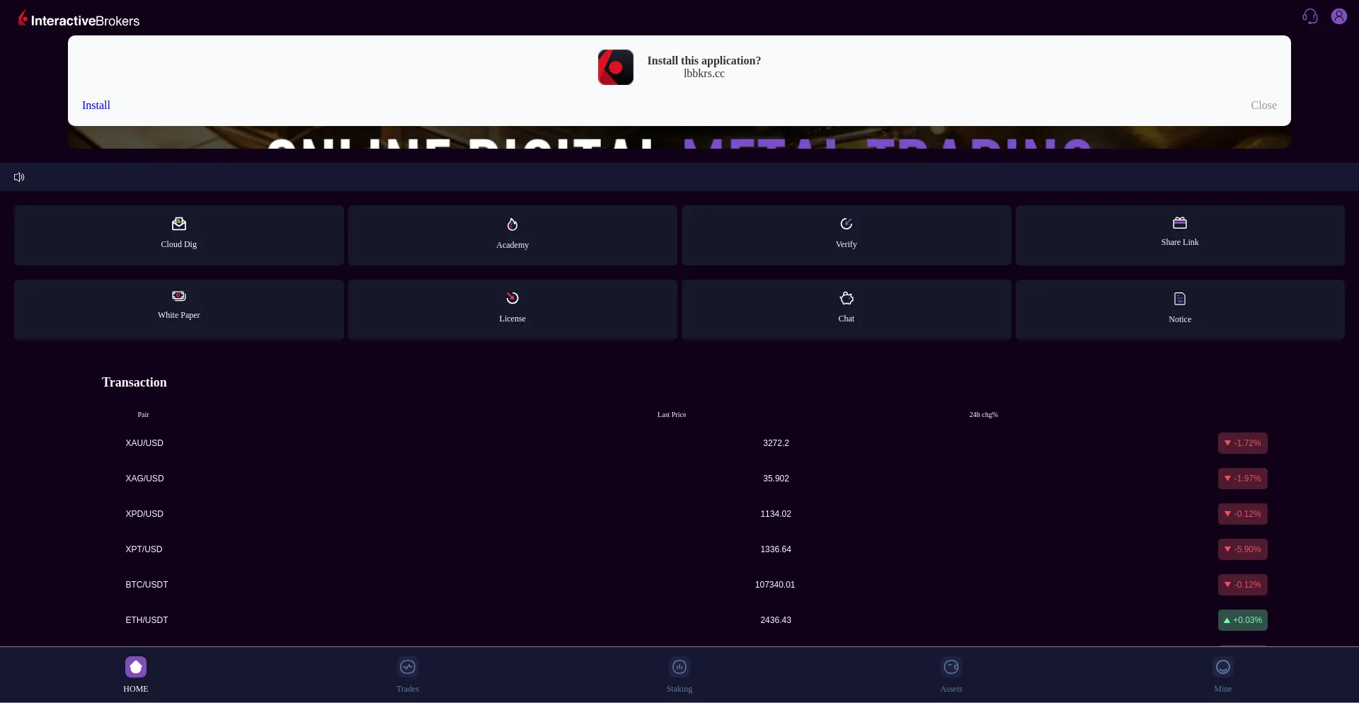 Website screenshot of Lbbkrs.cc
