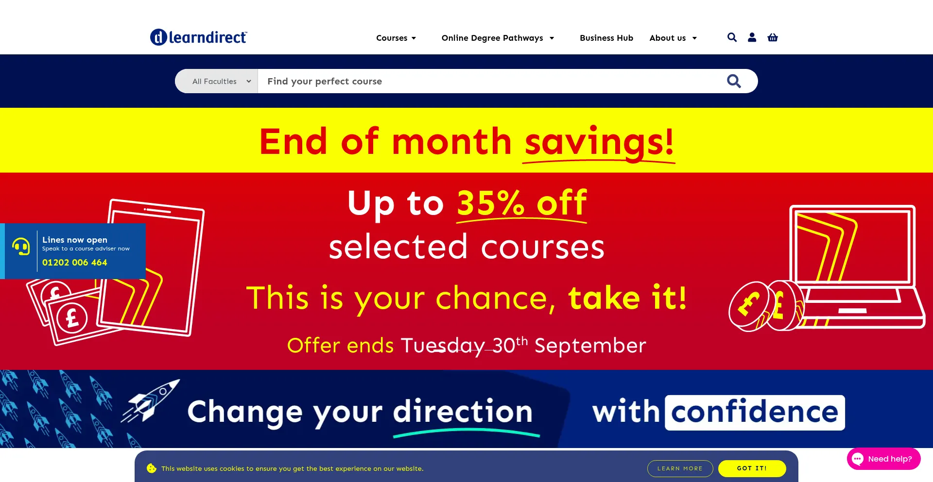 Learndirect.com Screenshot