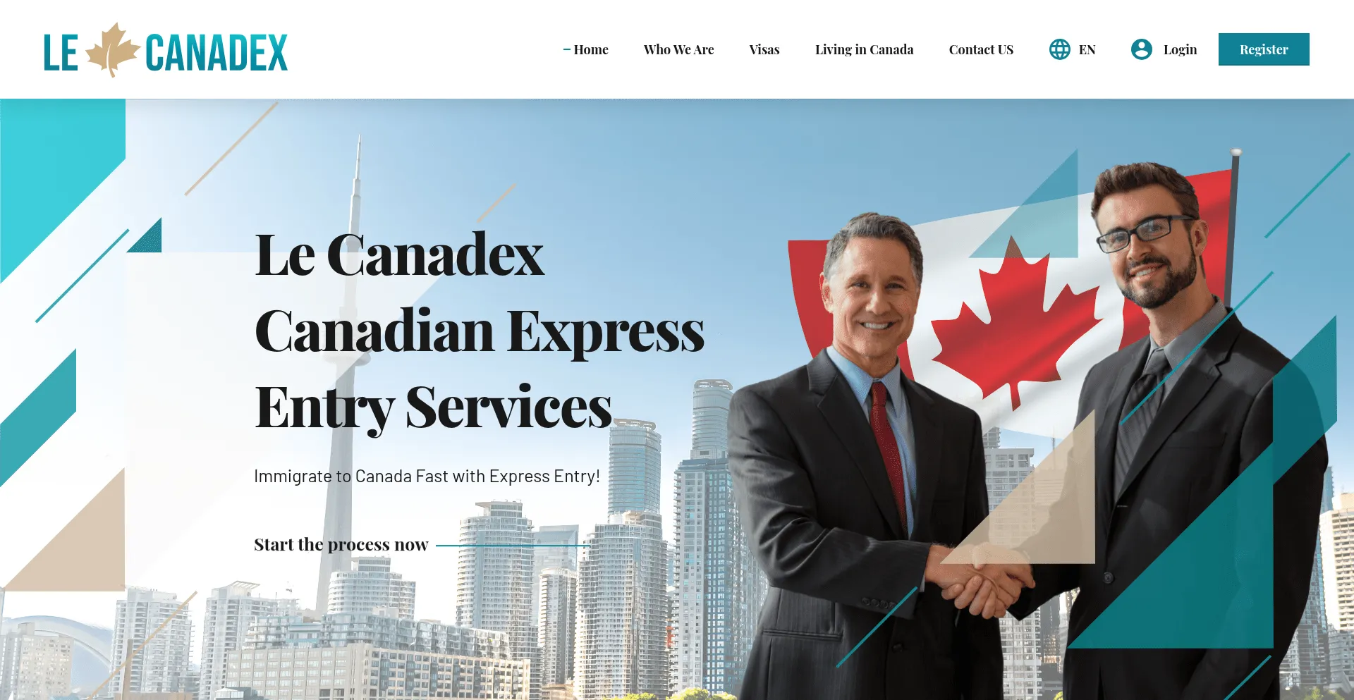 Website screenshot of Lecanadex.com