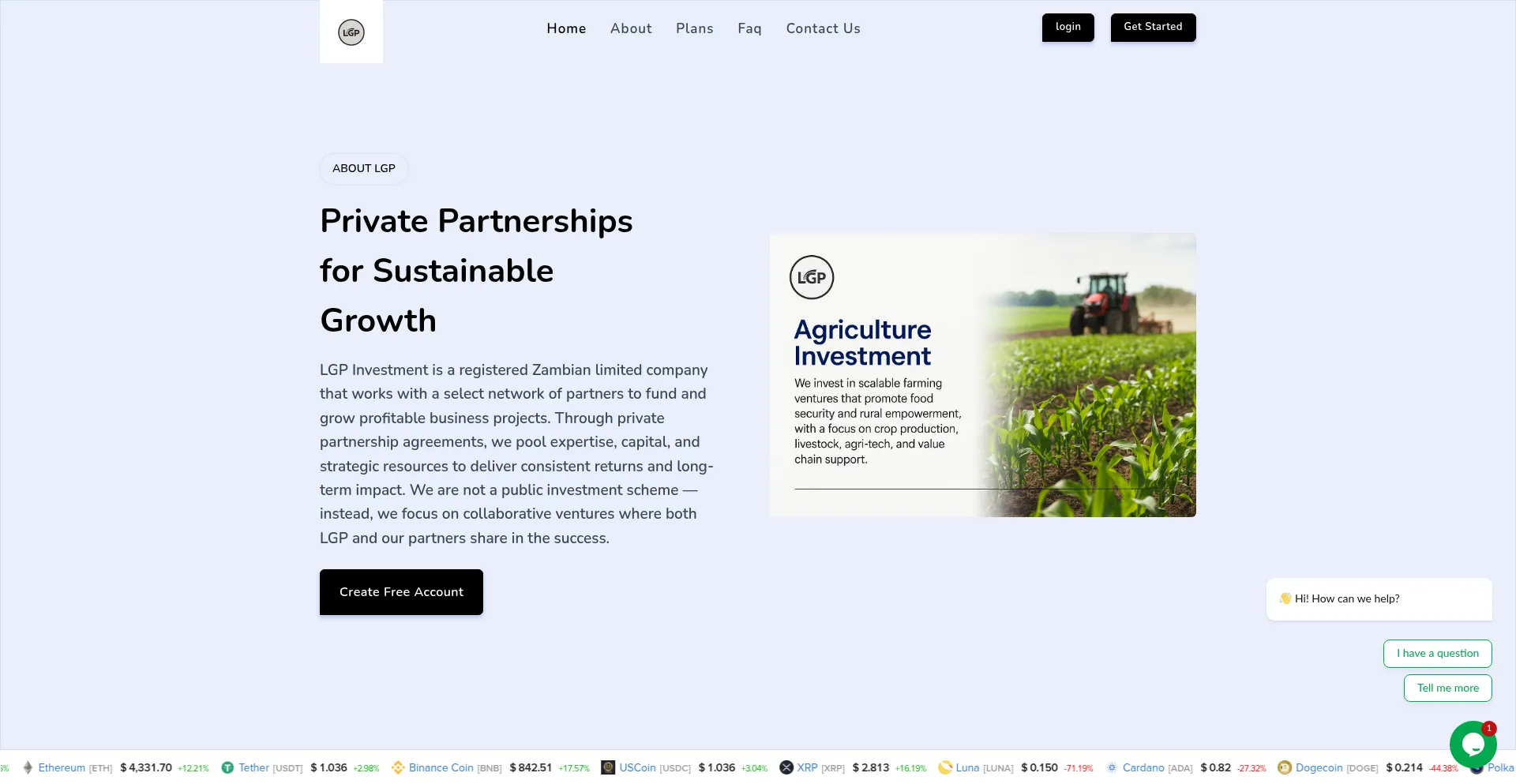 Website screenshot of Leelgp.com