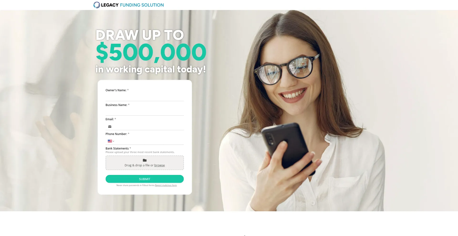 Legacylendingbizcapital.com é Seguro e Confiável?