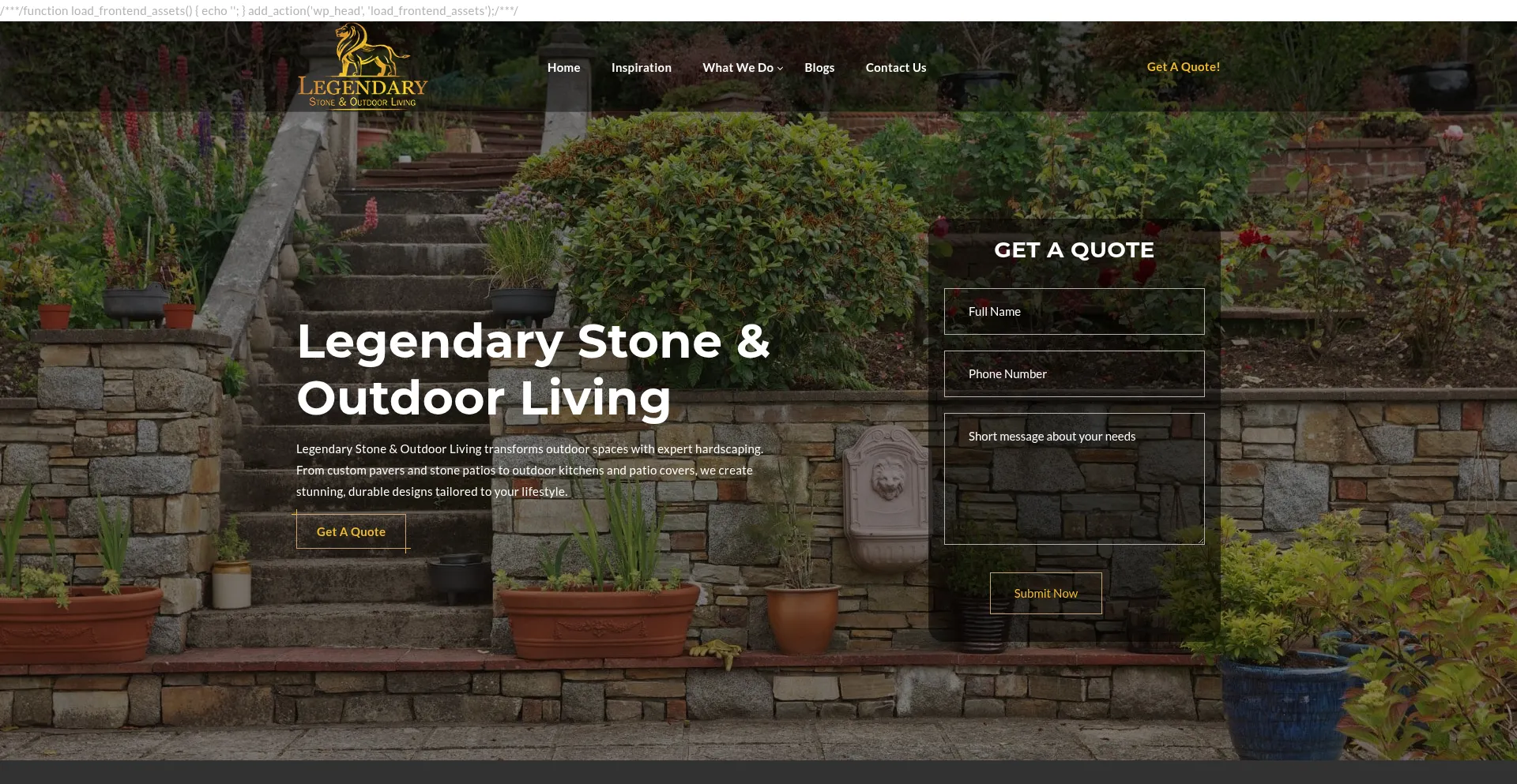 Legendarystoneandoutdoor.com