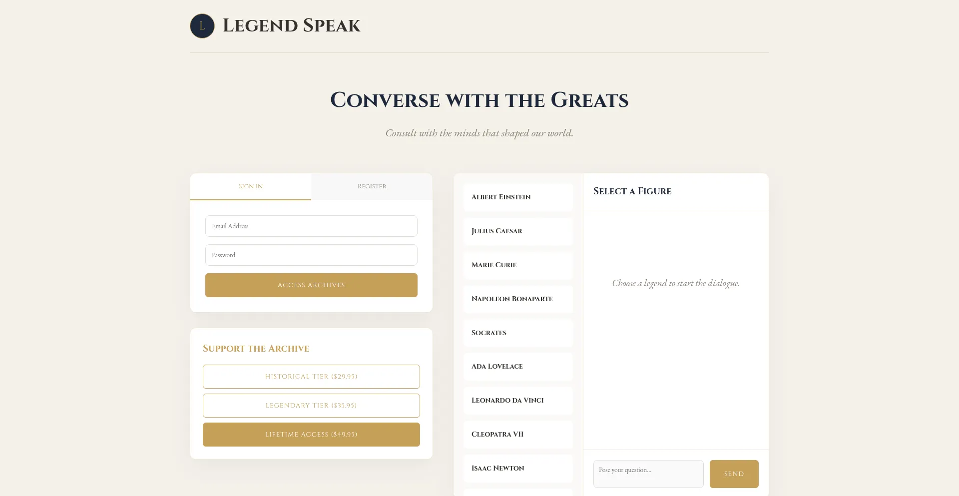 Legendspeak.net
