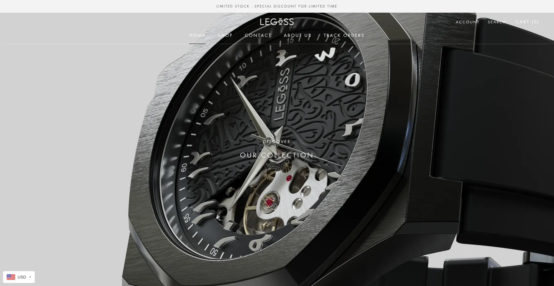 Website screenshot of Legosswatches.co