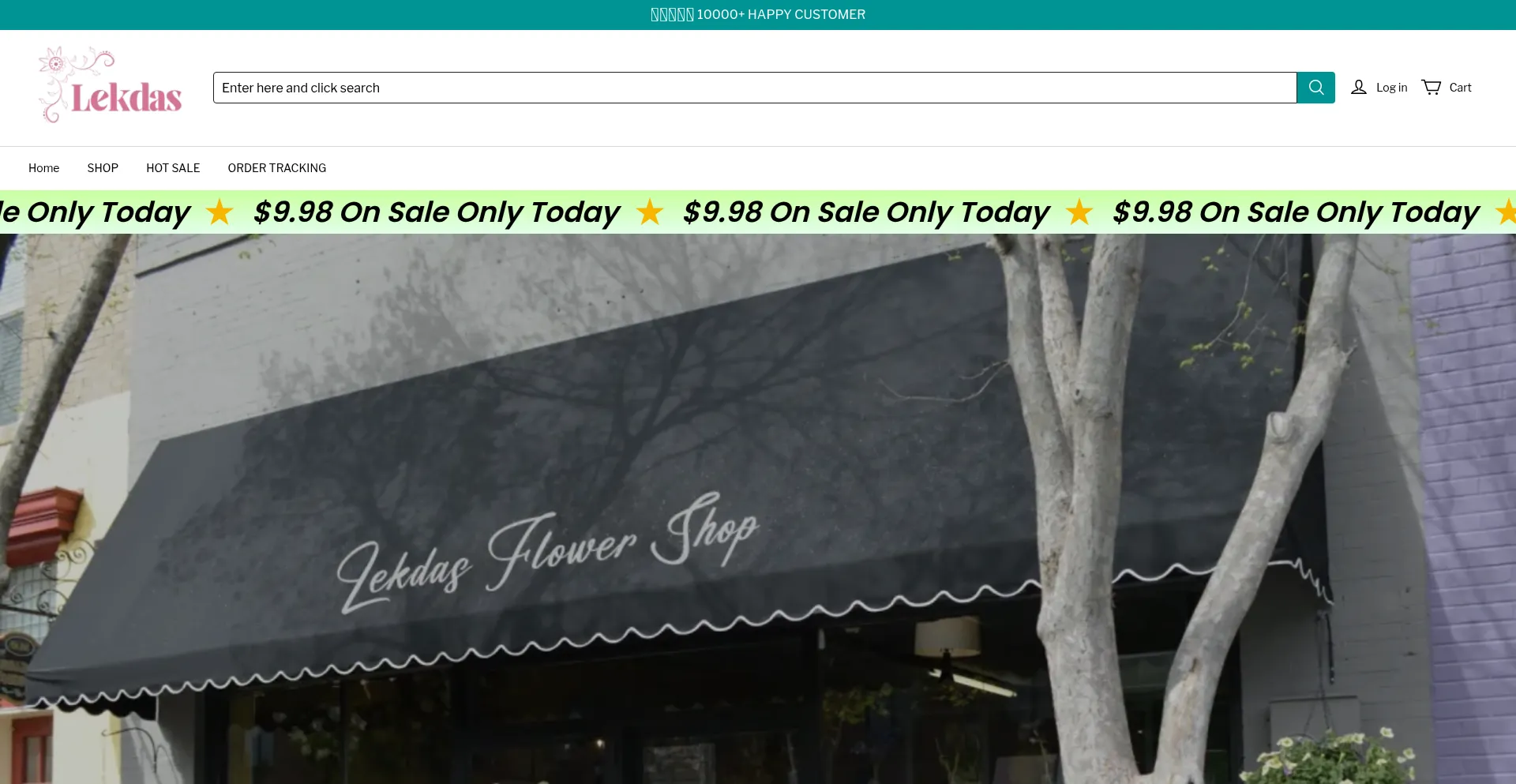 Website screenshot of Lekdas.com