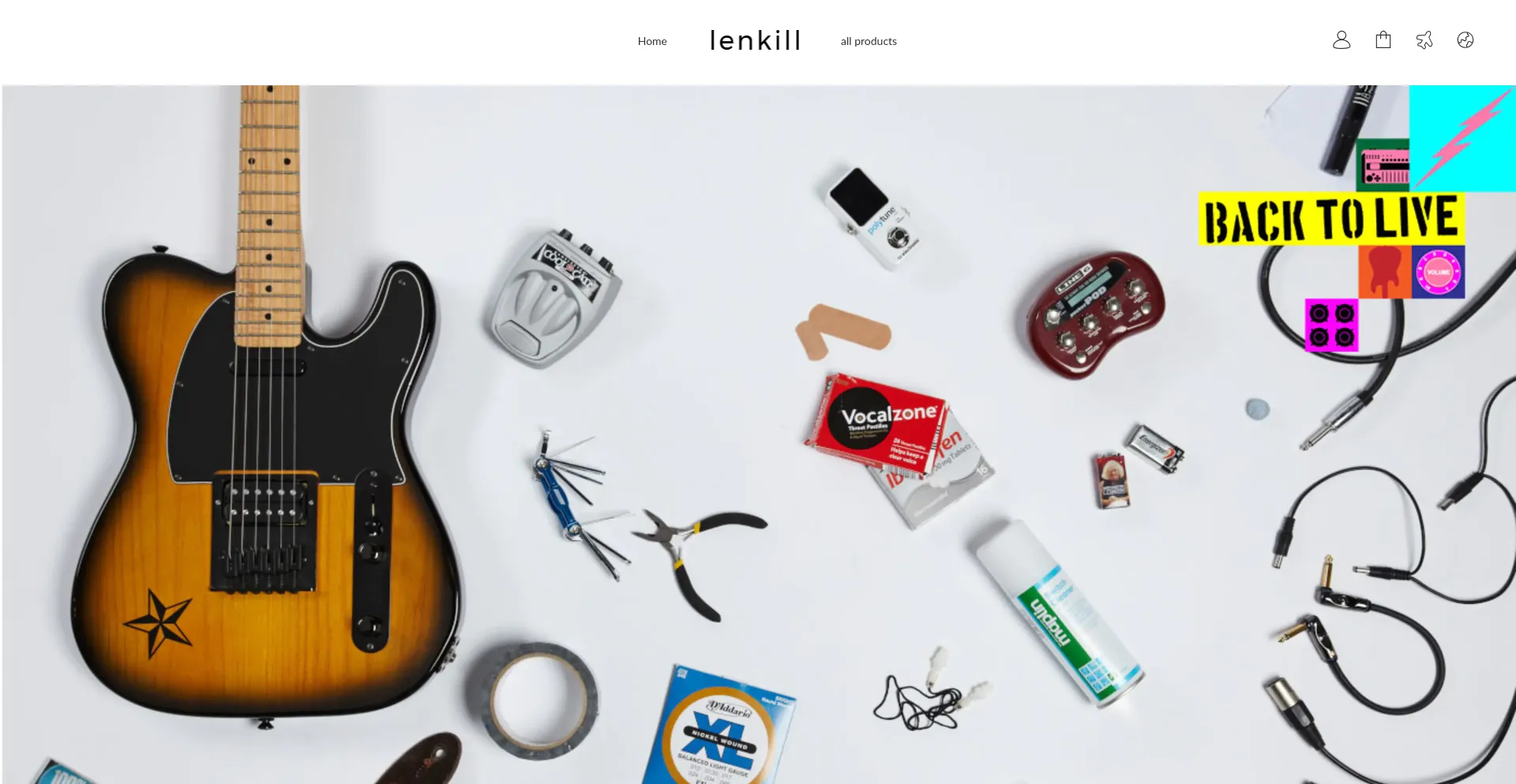 Website screenshot of Lenkill.com