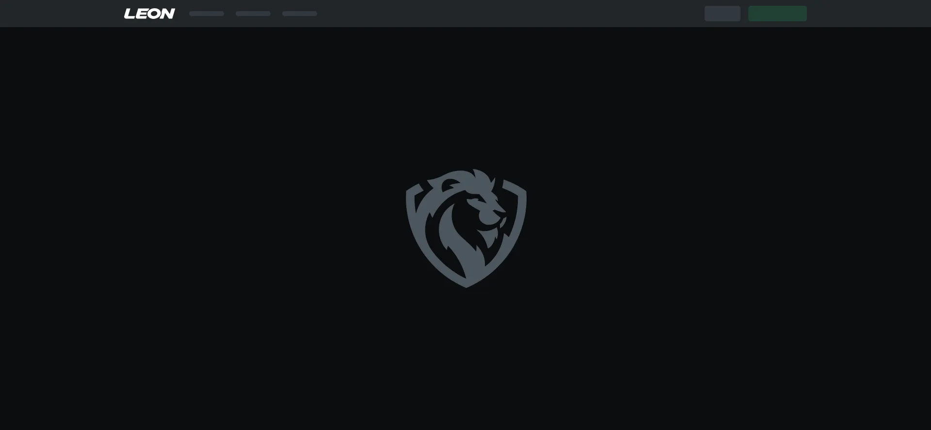 Website screenshot of Leonbets.com
