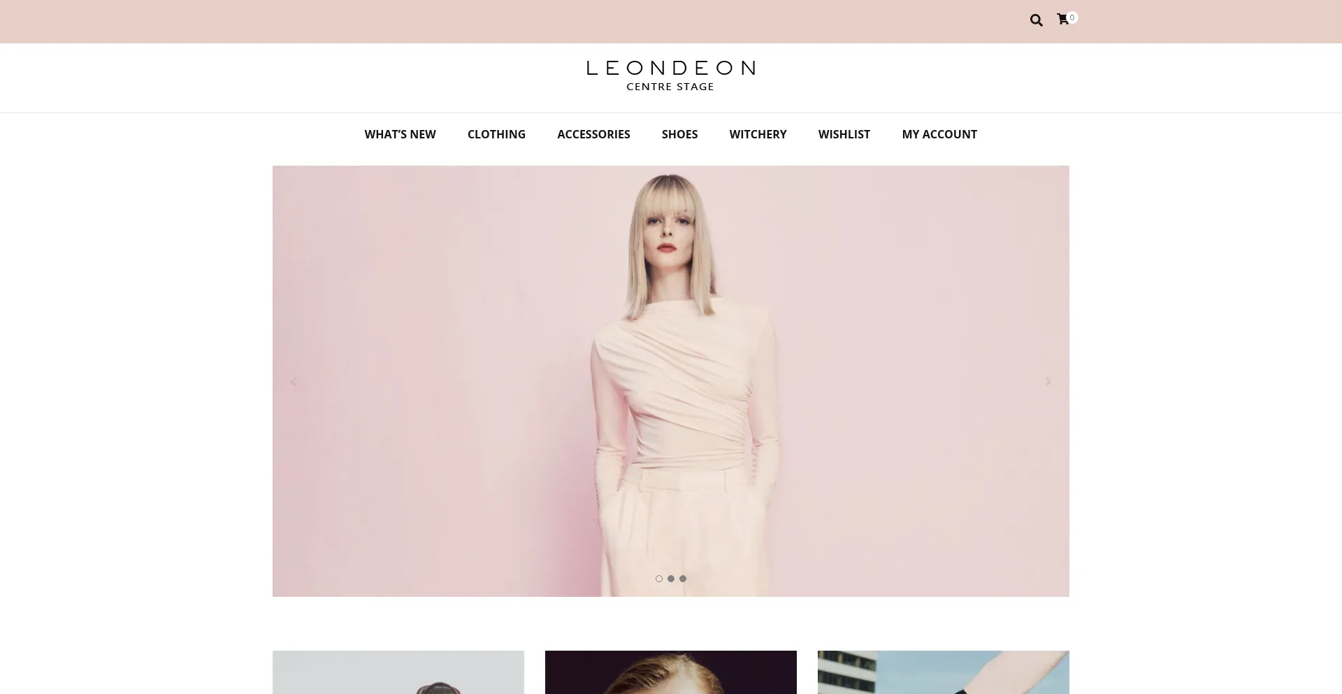 Website screenshot of Leondeon.com
