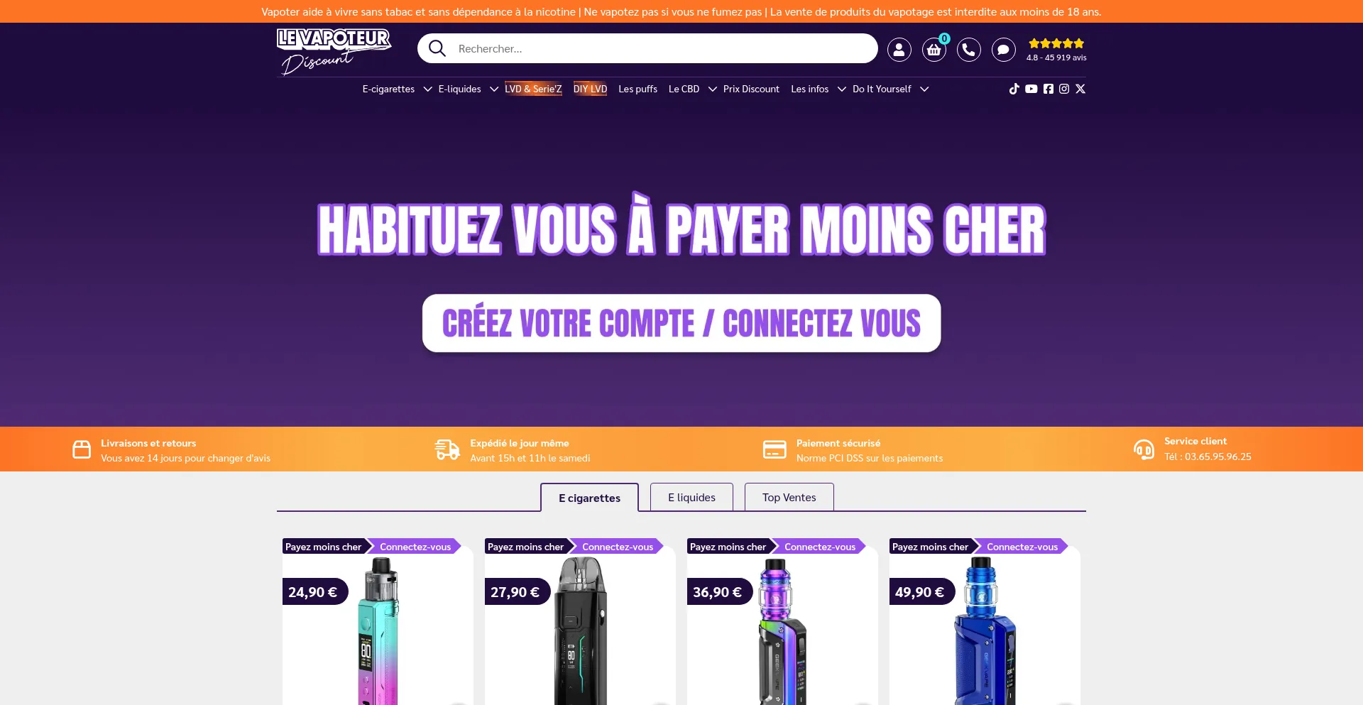 Levapoteur-discount.fr Screenshot