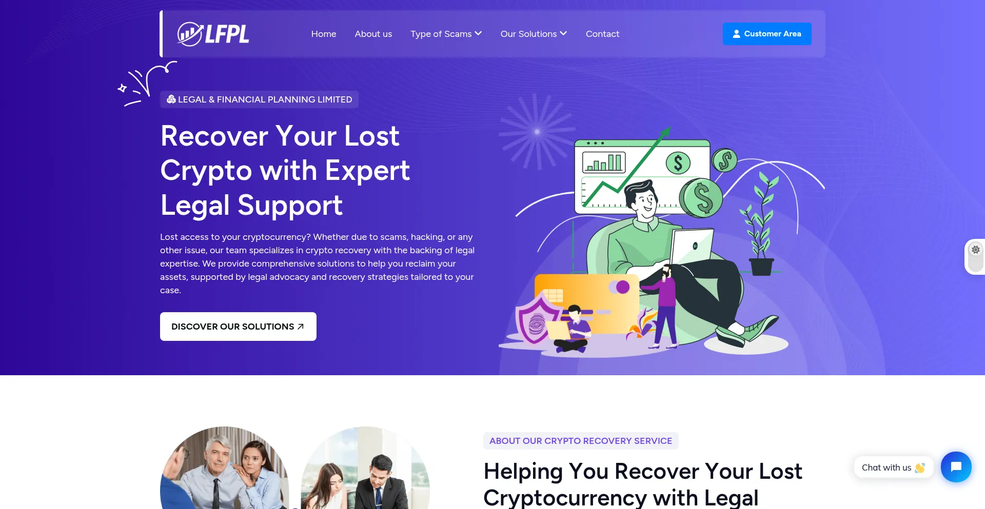Website screenshot of Lfpl.io