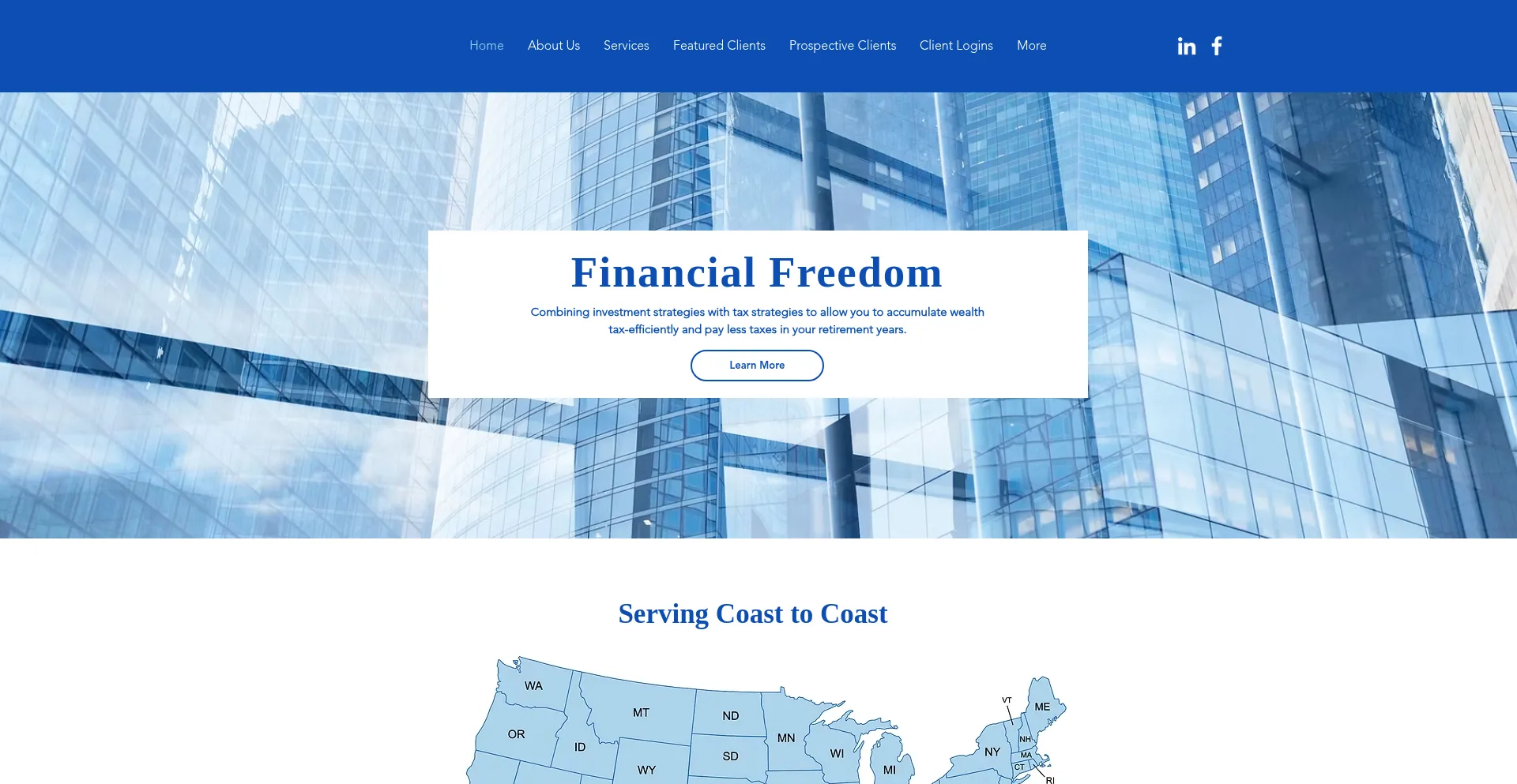 Website screenshot of Lhfinancial.net