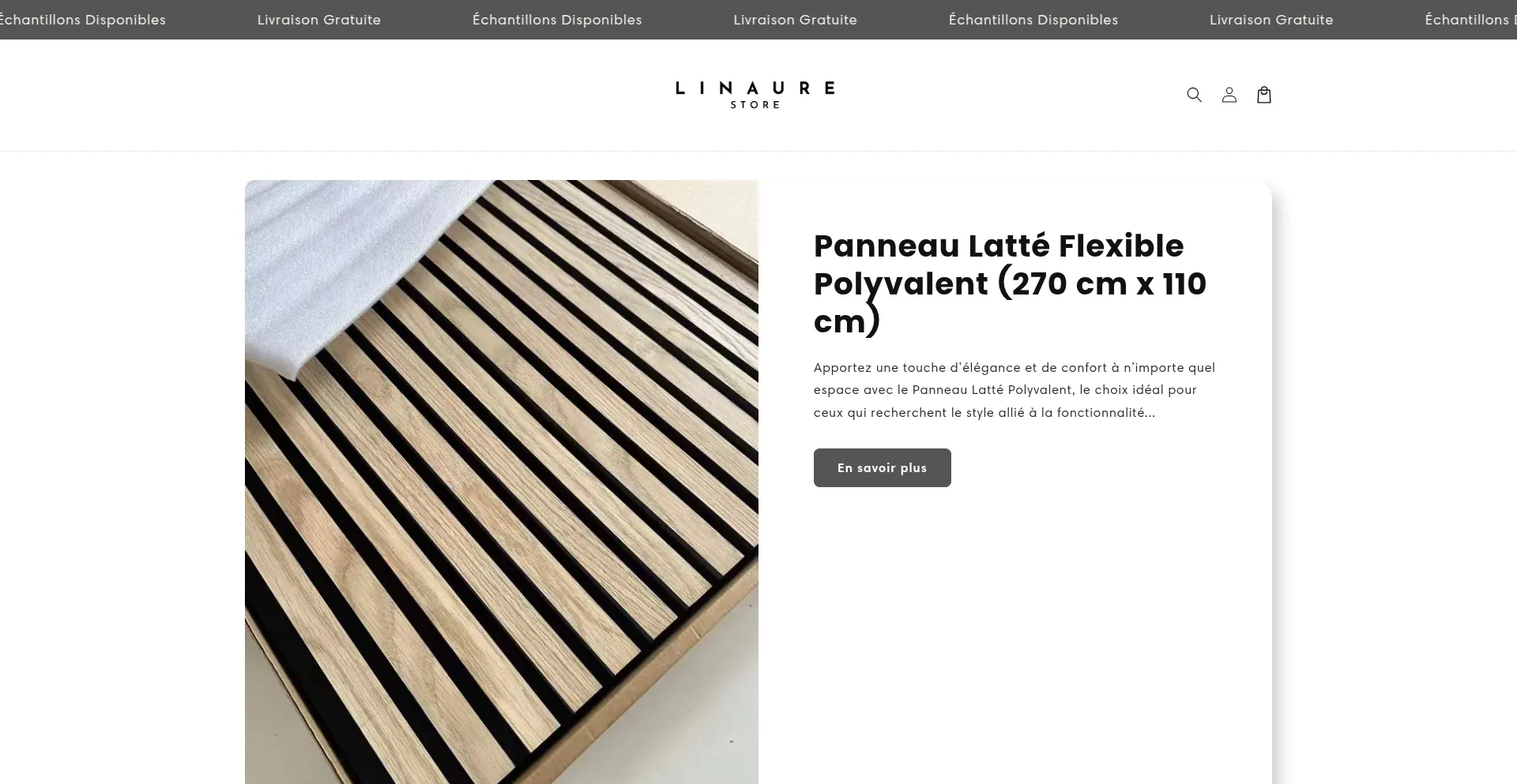 Website screenshot of Linaurestore.com