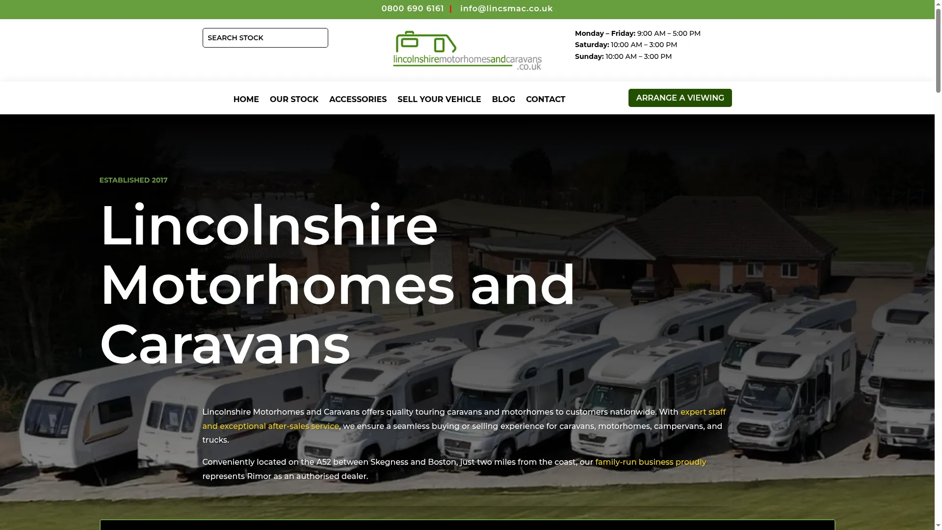 Lincolnshiremotorhomesandcaravans.co.uk