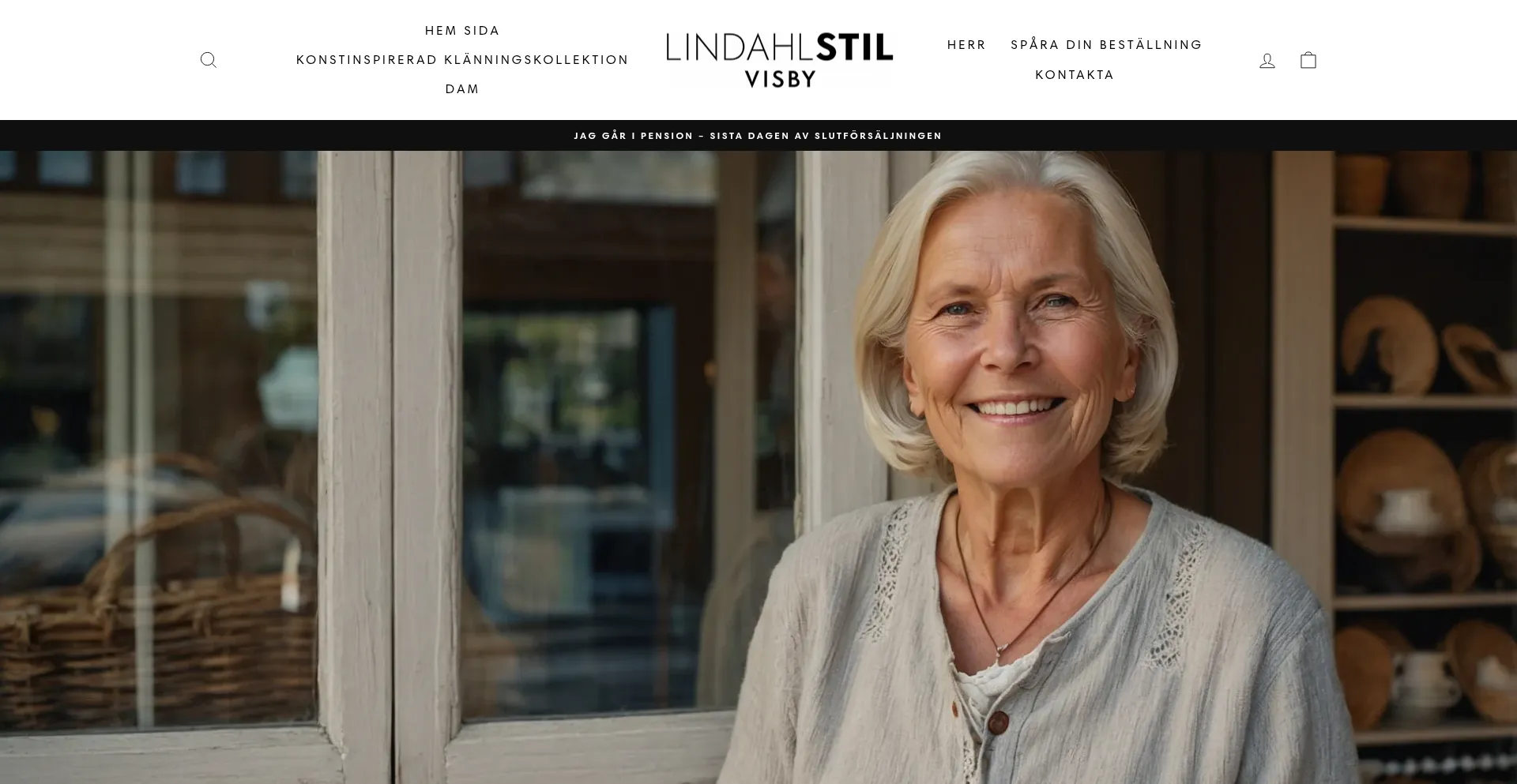 Website screenshot of Lindahlstil.com