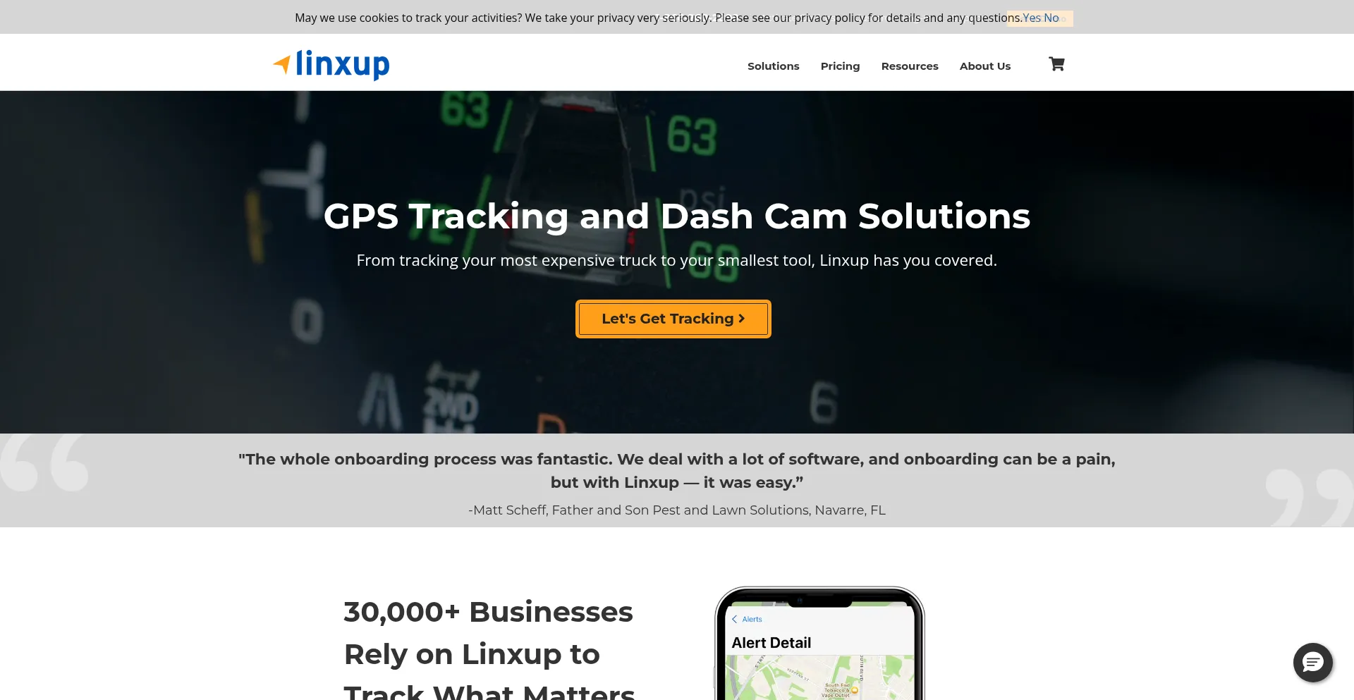 Linxup.com Screenshot