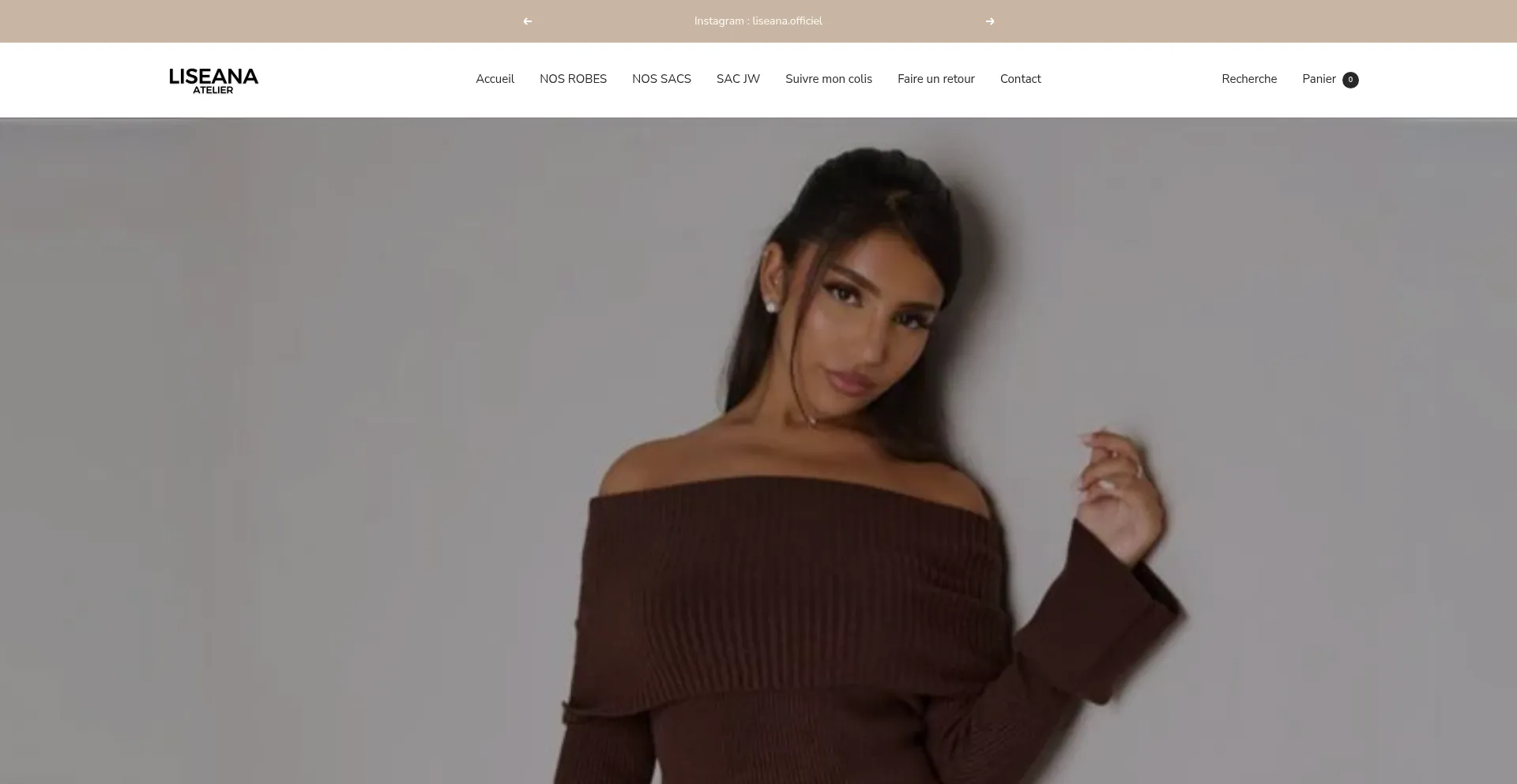 Website screenshot of Liseana-atelier.com