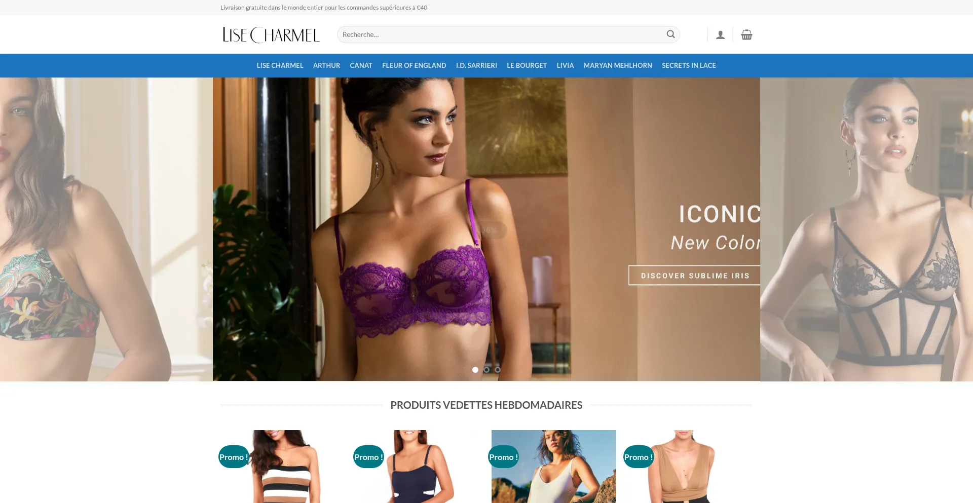 Website screenshot of Lisecharlin.shop
