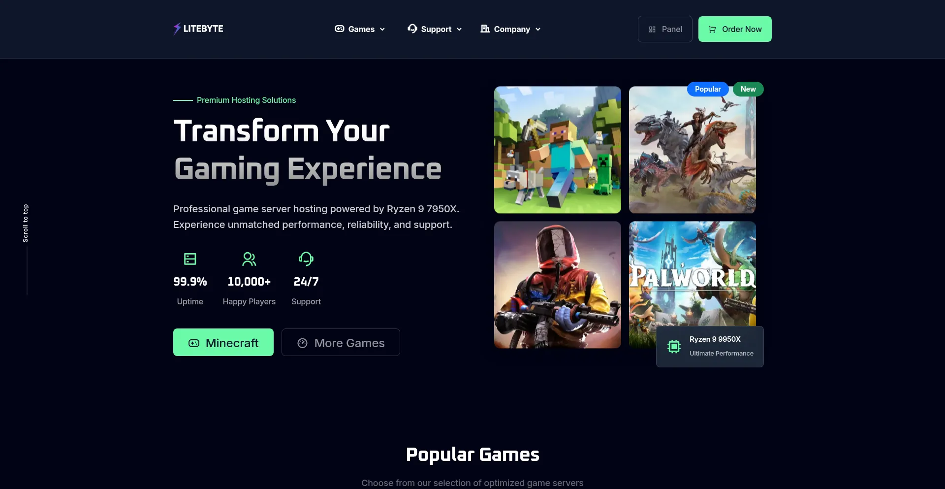 Website screenshot of Litebyte.co