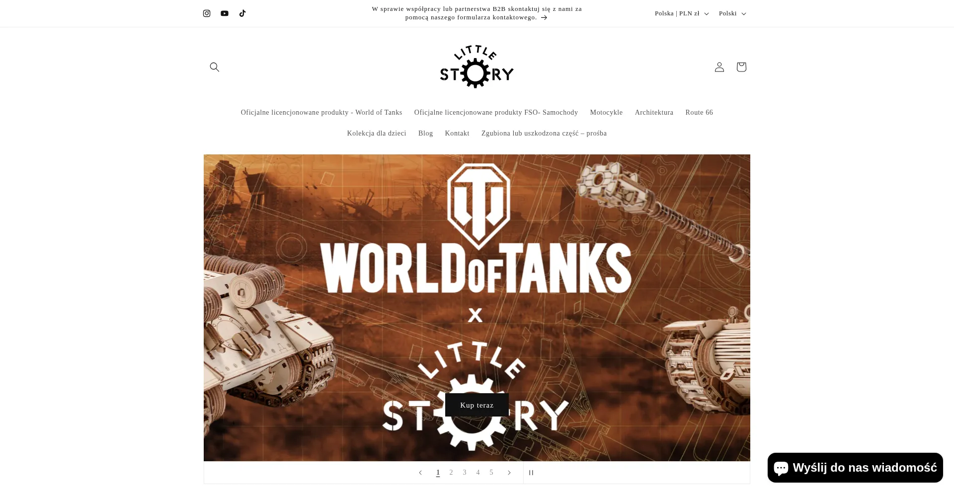 Website screenshot of Little-story.pl