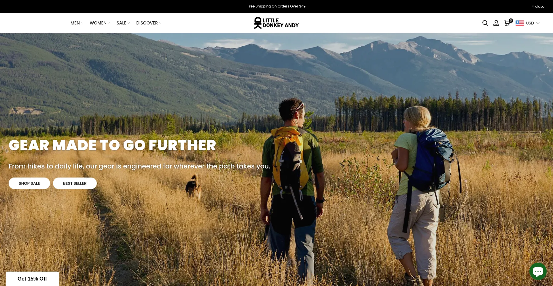 Website screenshot of Littledonkeyandy.com