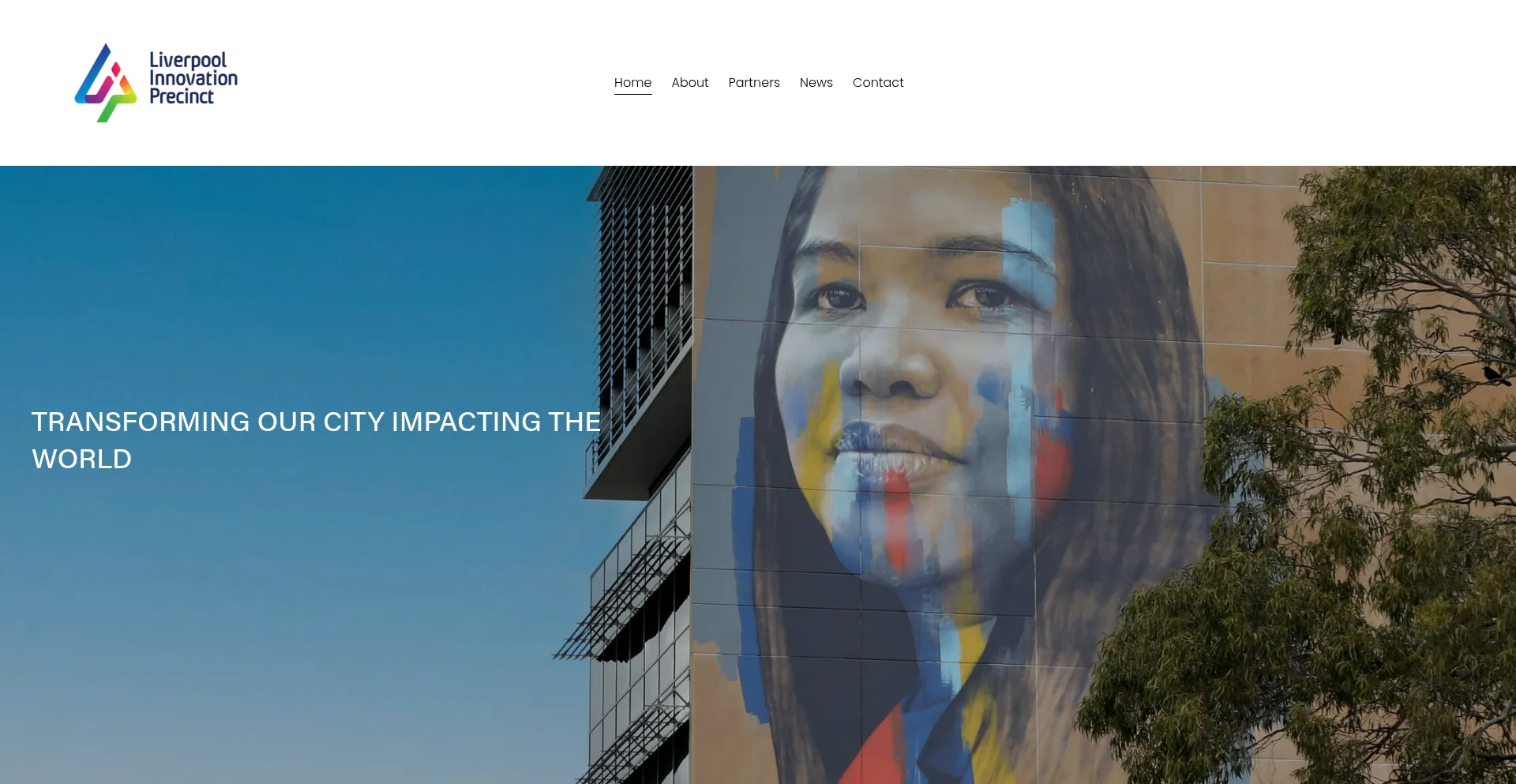 Website screenshot of Liverpoolinnovationprecinct.com.au