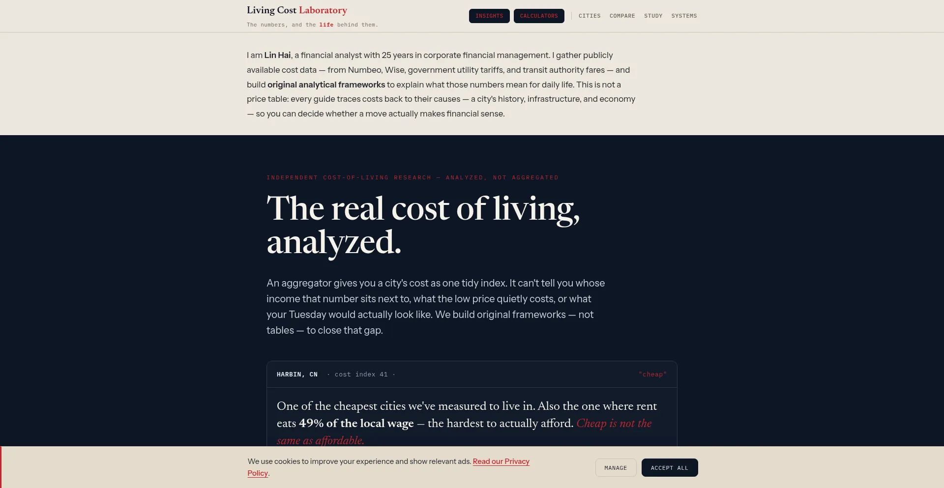 Livingcostlaboratory.com