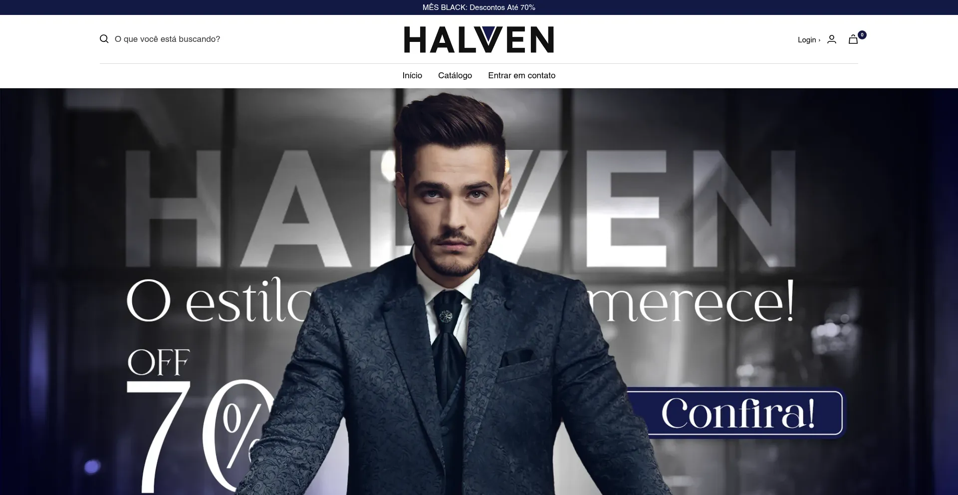 Website screenshot of Lojahalvey.com