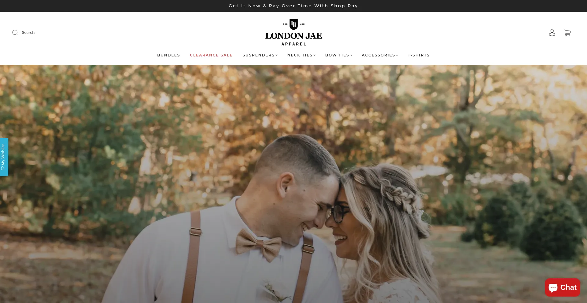 Website screenshot of Londonjaeapparel.com