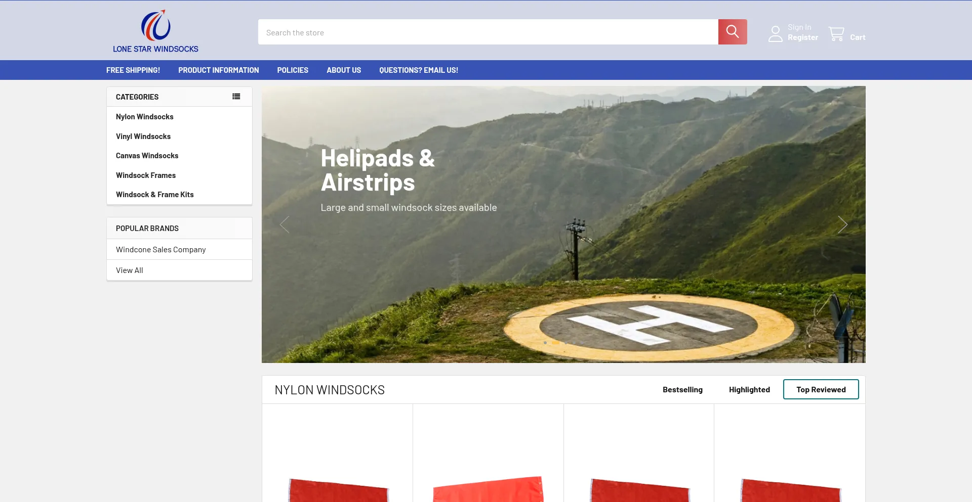Lonestarwindsocks.com é Seguro e Confiável?