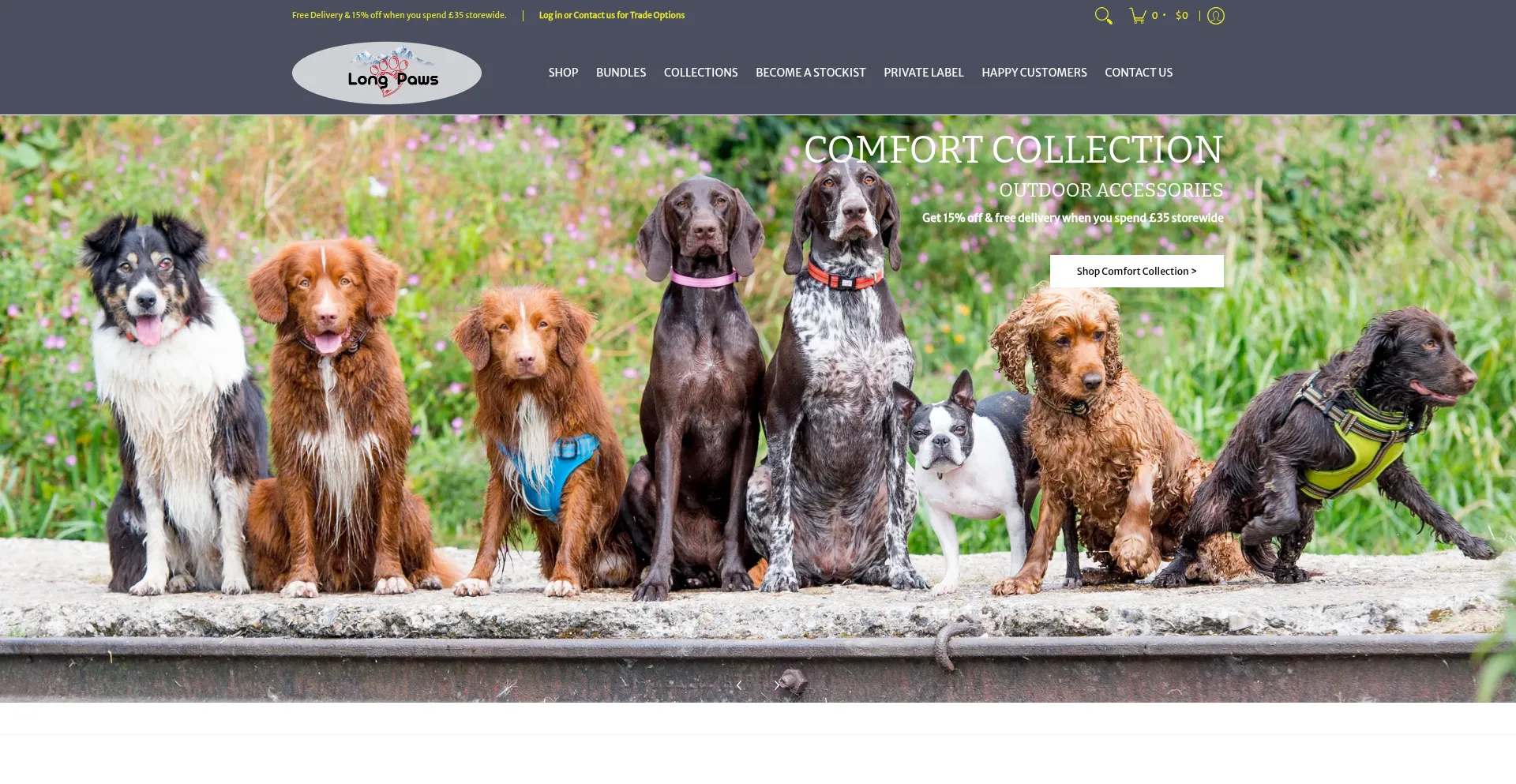 Longpaws.co.uk Screenshot
