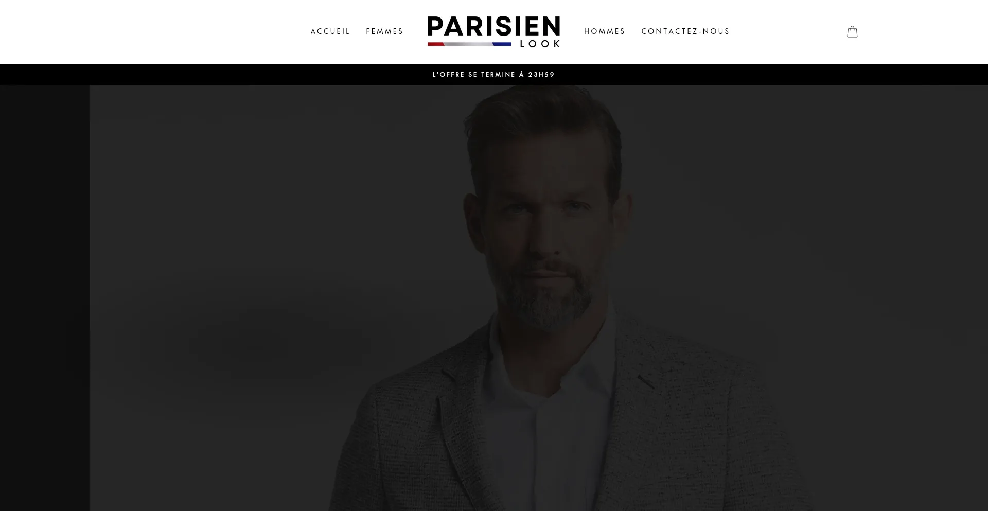 Website screenshot of Lookparisien.com